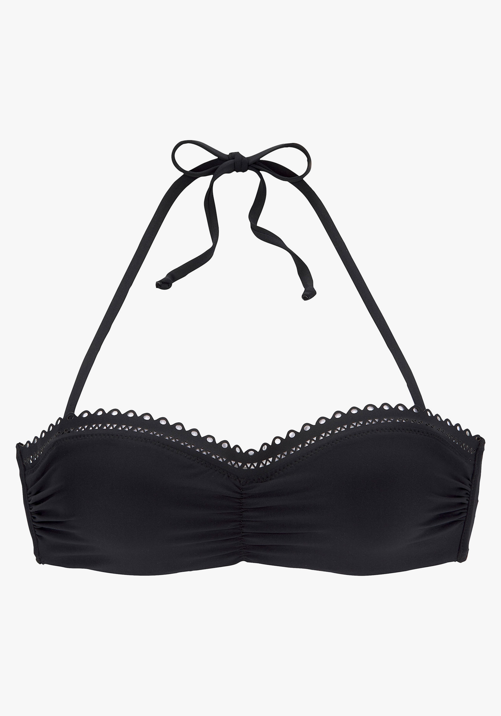 s.Oliver Bügel-Bandeau-Bikini-Top - schwarz