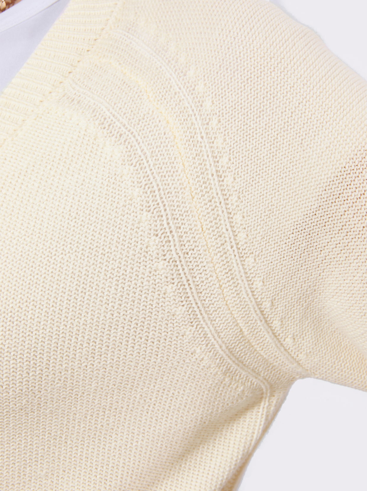 Strickjacke - ecru