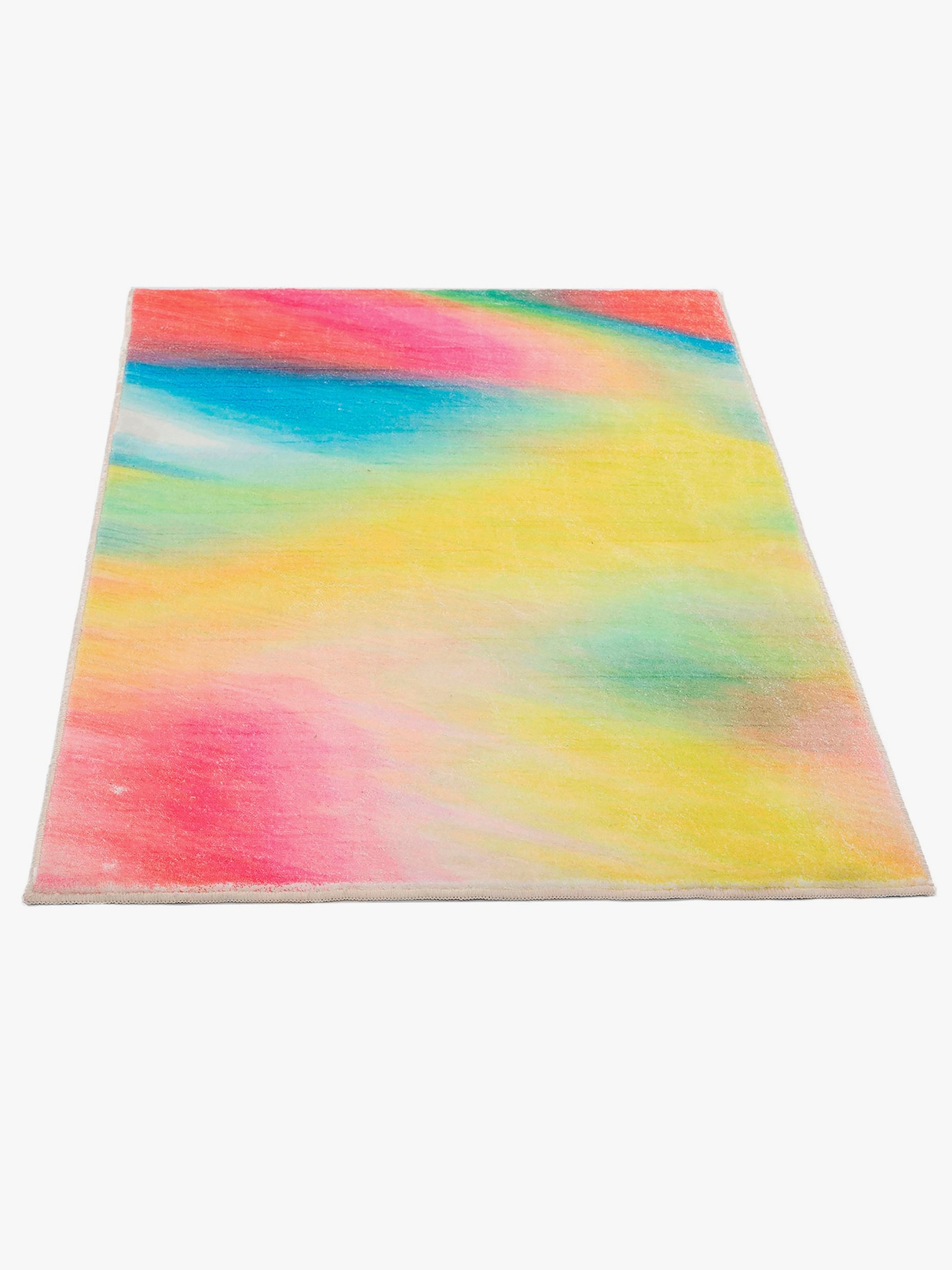 Theko Badematte - gelb-pink