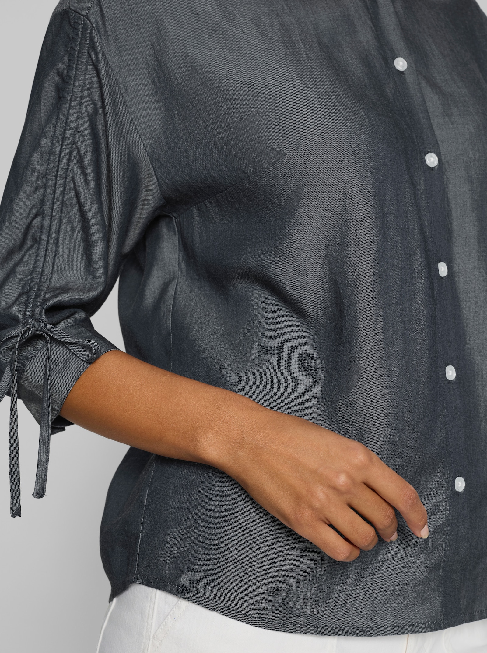 heine Hemdbluse in Denim-Optik - blue-stone-washed
