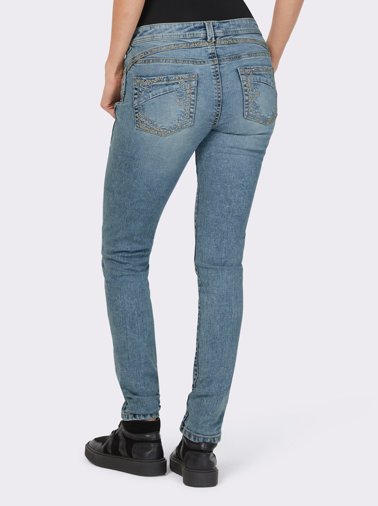 heine Jeans - darkblue stone-washed