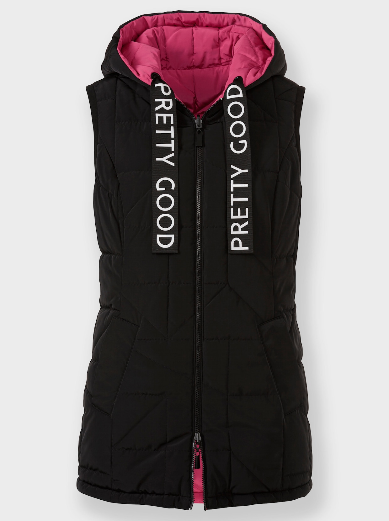 heine Gilet matelassé réversible - fuchsia