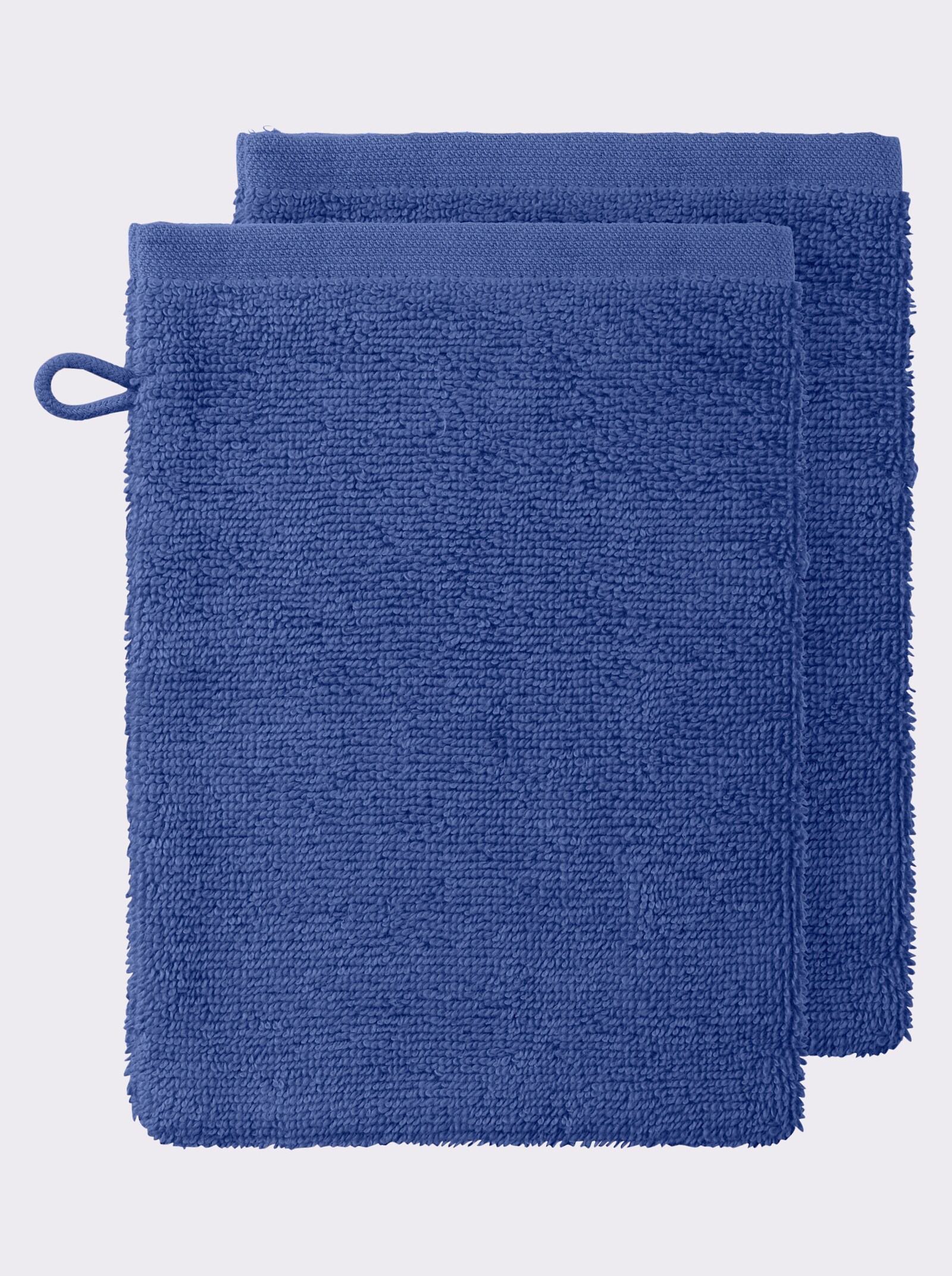 wäschepur Handtuch mit 2-farbiger Bordüre - royalblau
