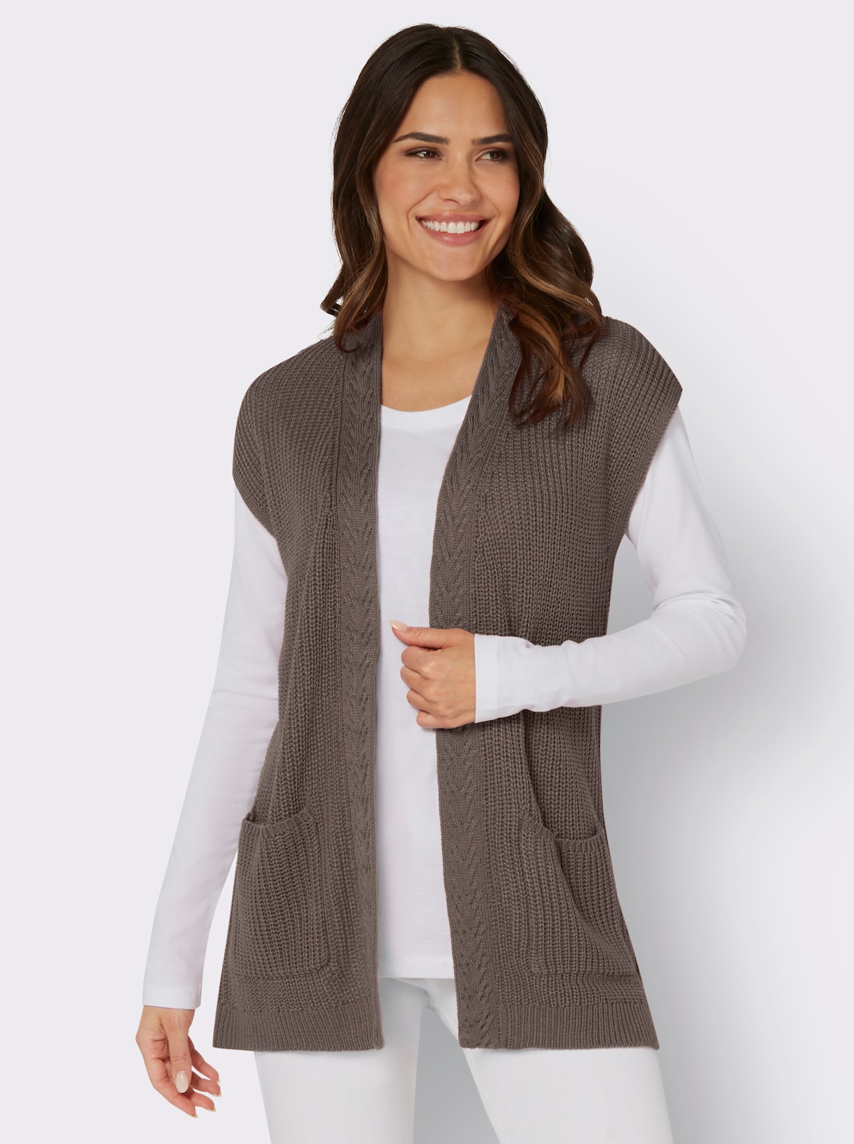 Vest - taupe