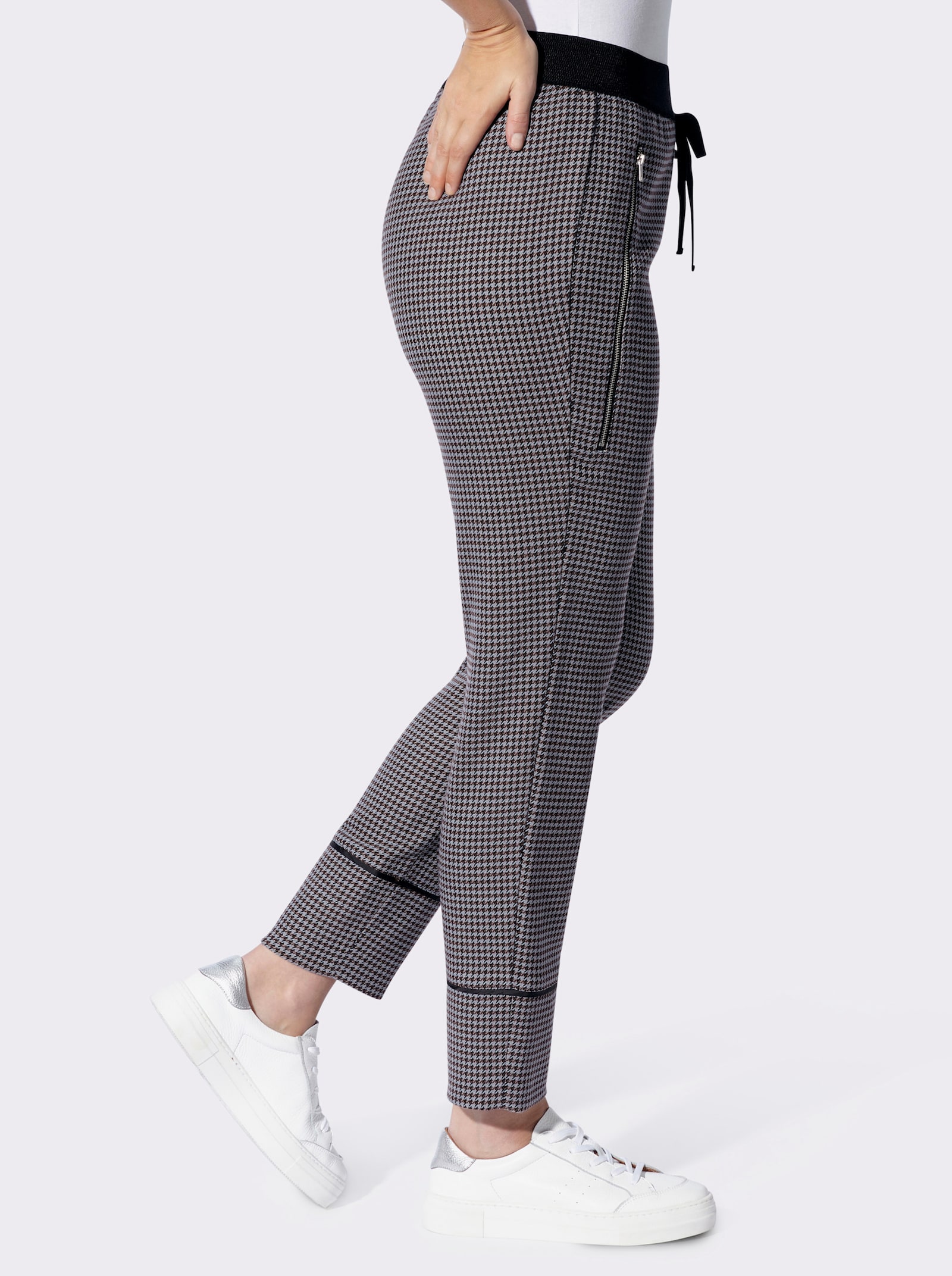 heine Schlupfhose mit Jacquard-Dessin - marine-bleu-gemustert