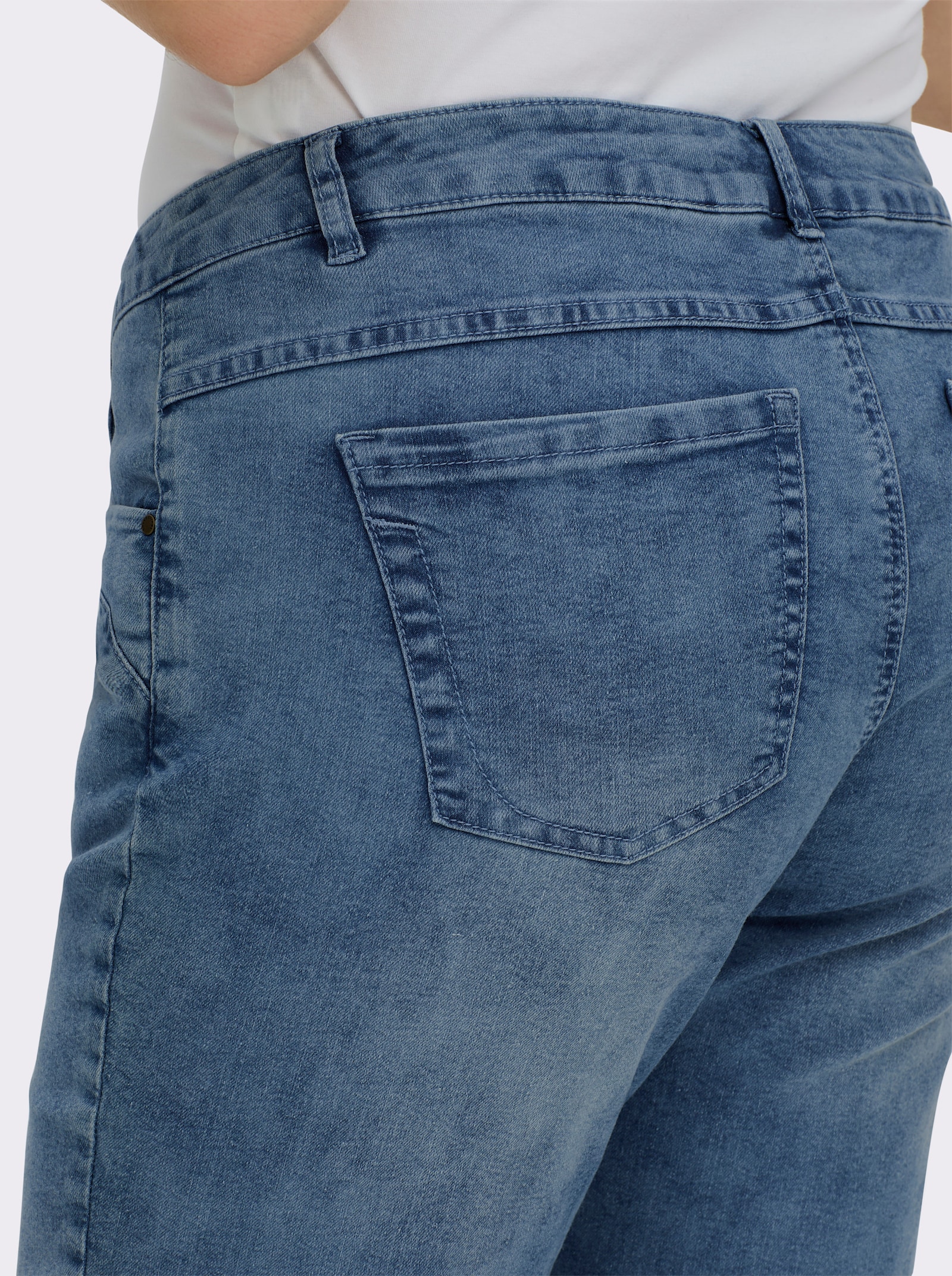 5-Pocket-Jeans in knöchellanger Schnittform - dark blue