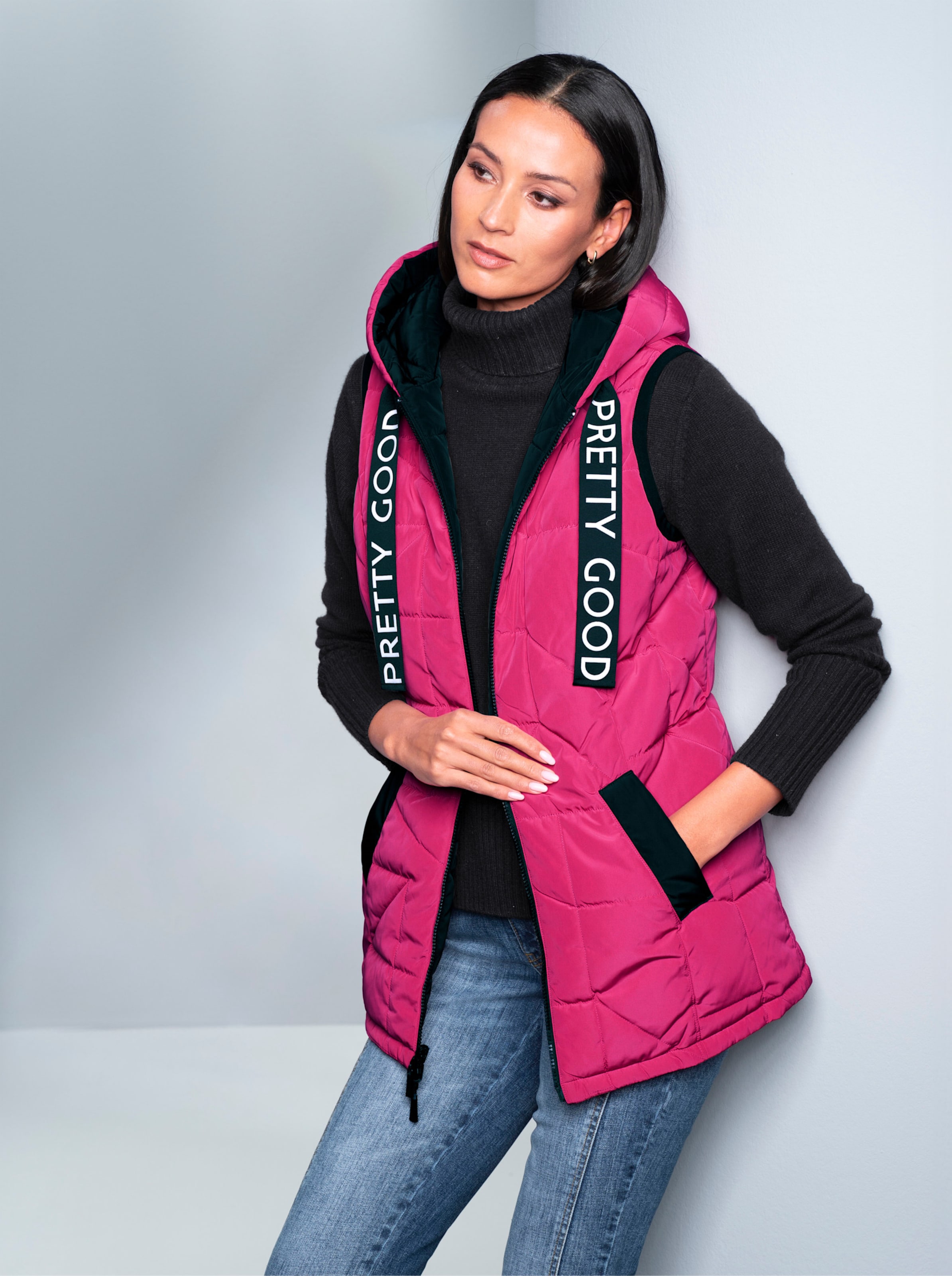 Doorgestikte bodywarmer