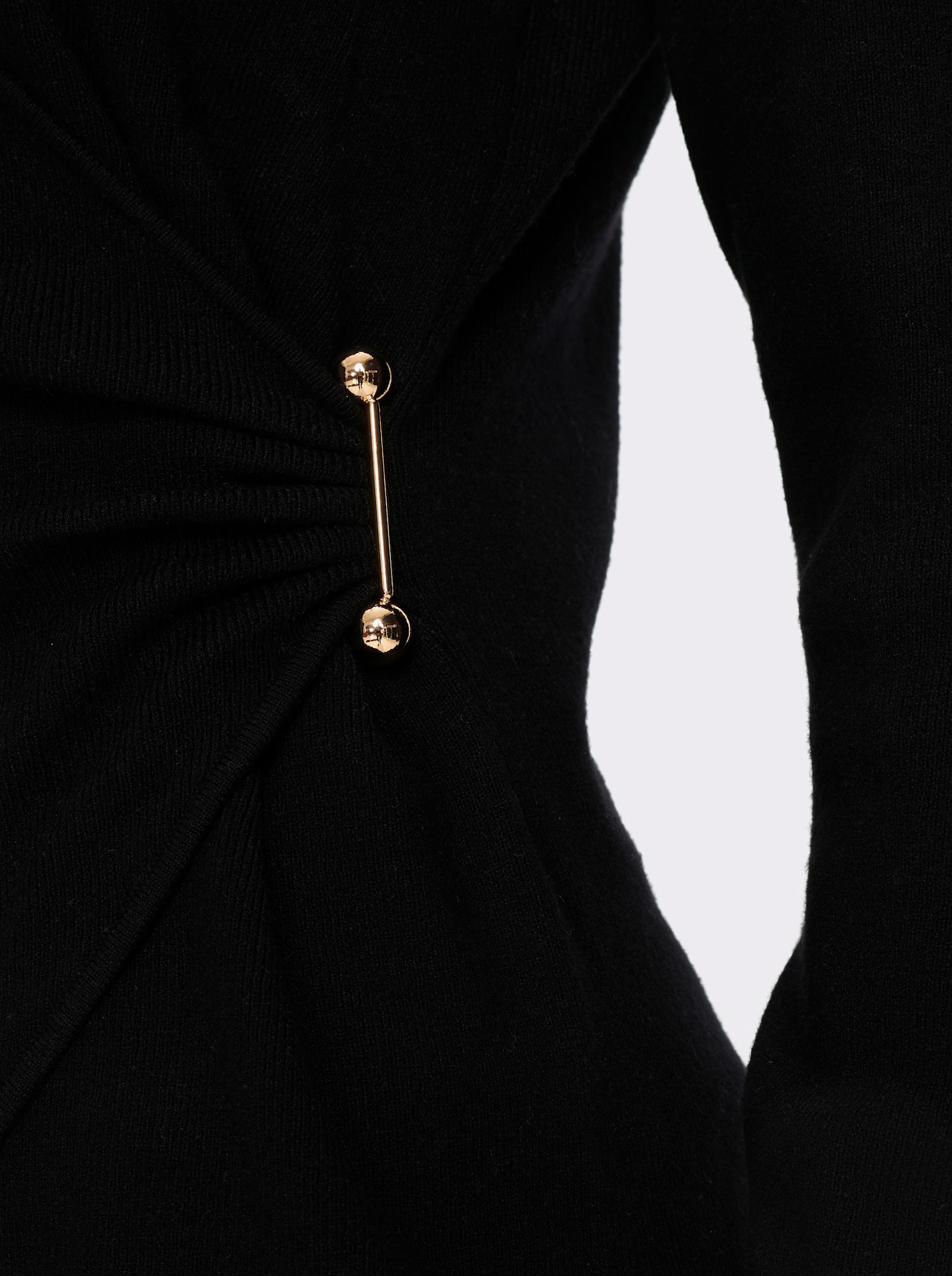 heine Feinstrickpullover im Ajourmuster - schwarz