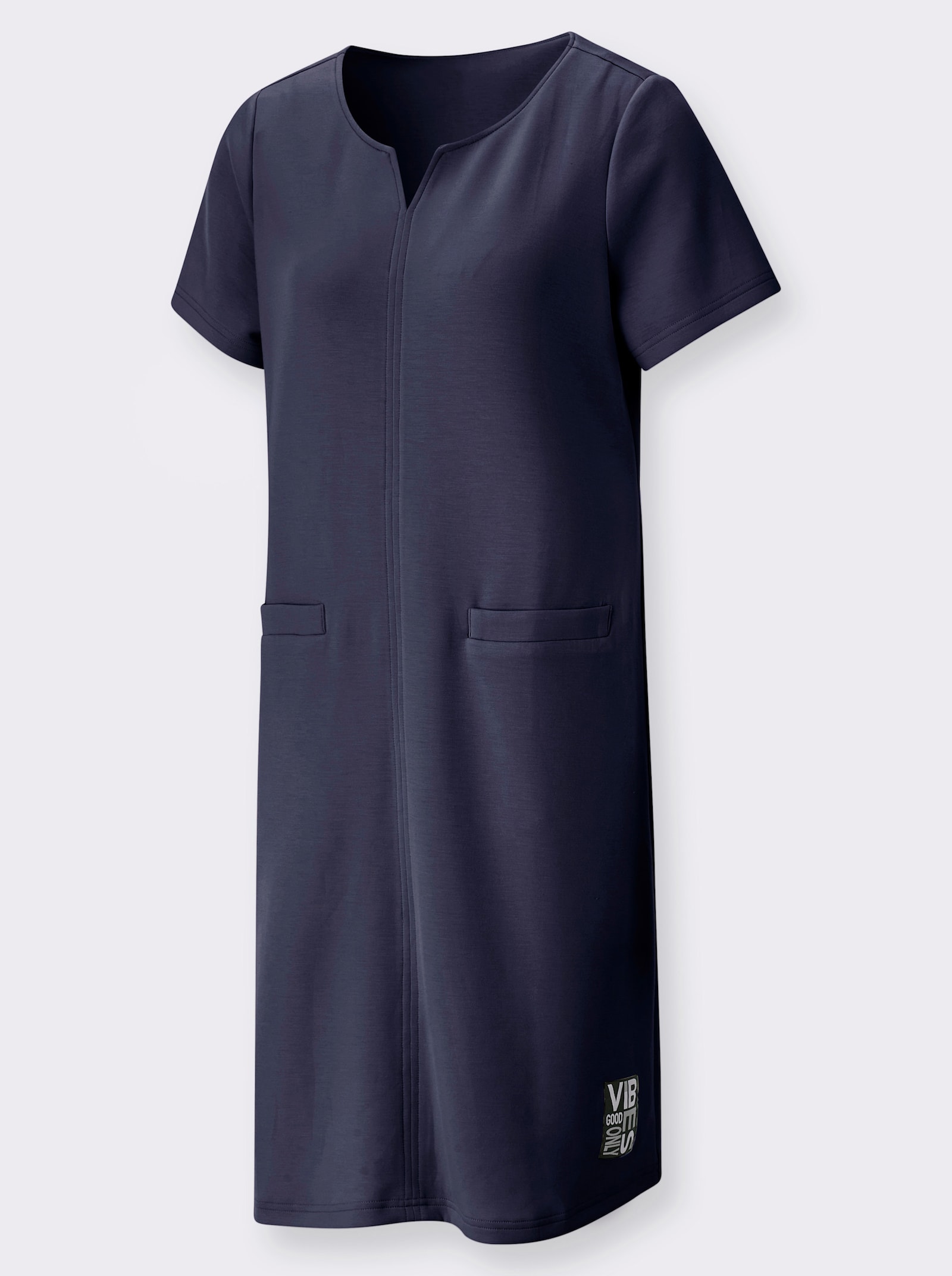 Sweatkleid mit Taschen - marine