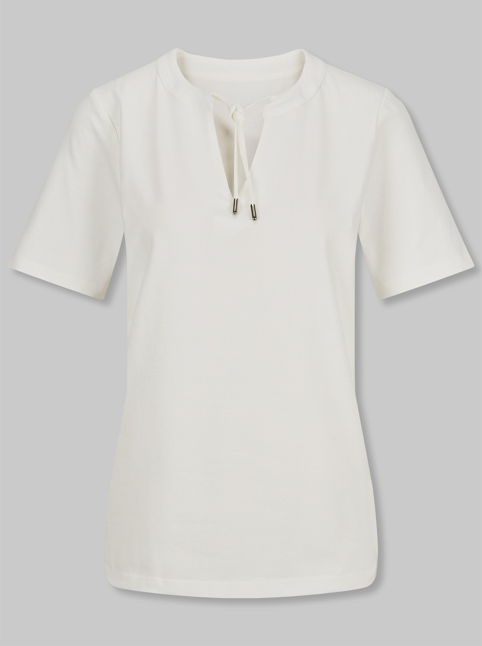 heine Shirt mit Bindeband - ecru