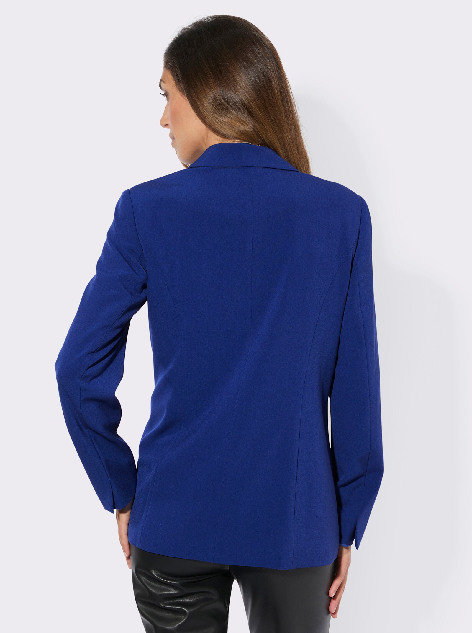 Blazer mit Knopfverschluss - royalblau