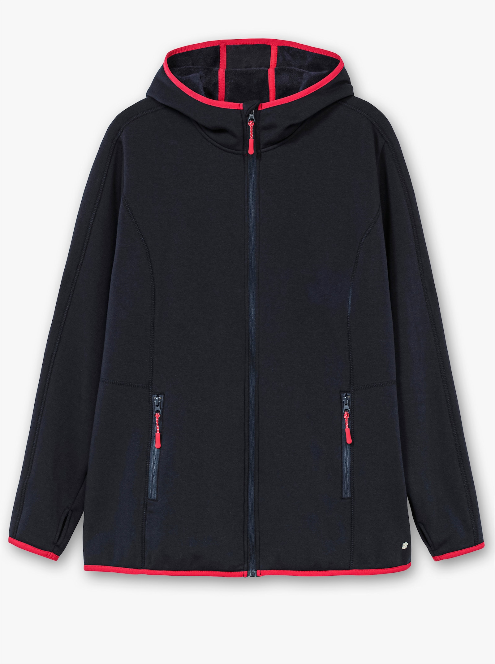 sheego Functioneel jack van fleece, temperatuurregulerend - diepblauw