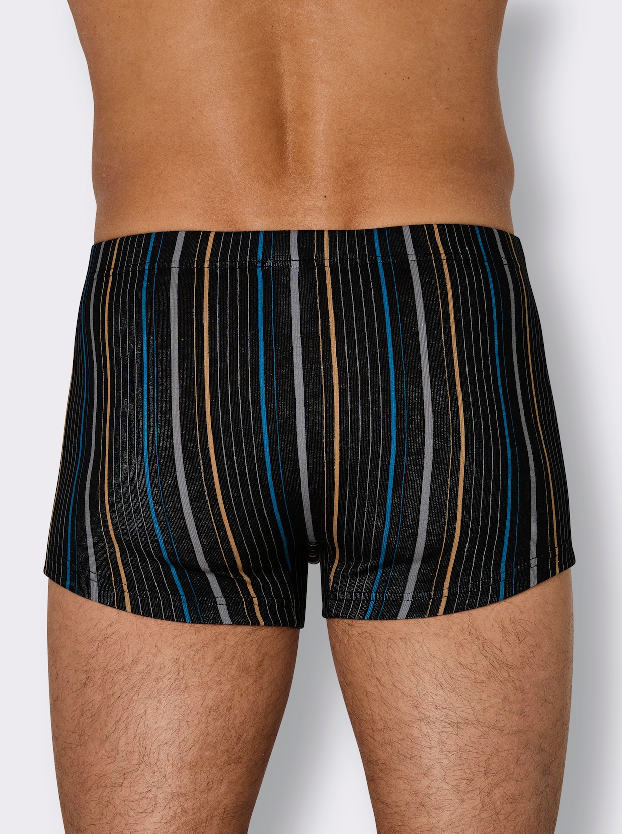 wäschepur men Pants - schwarz + schwarz-gestreift
