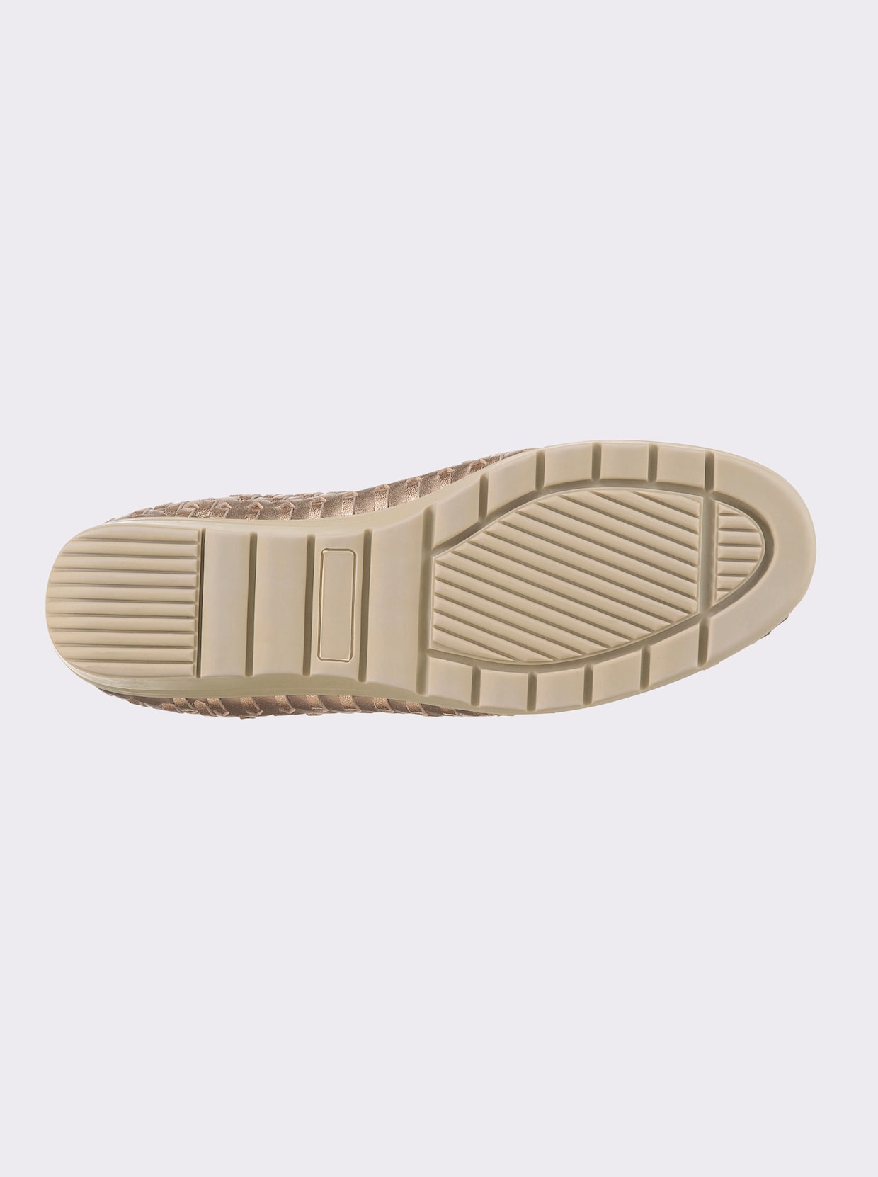 airsoft modern+ Ballerina mit Flechtmuster - bronzefarben