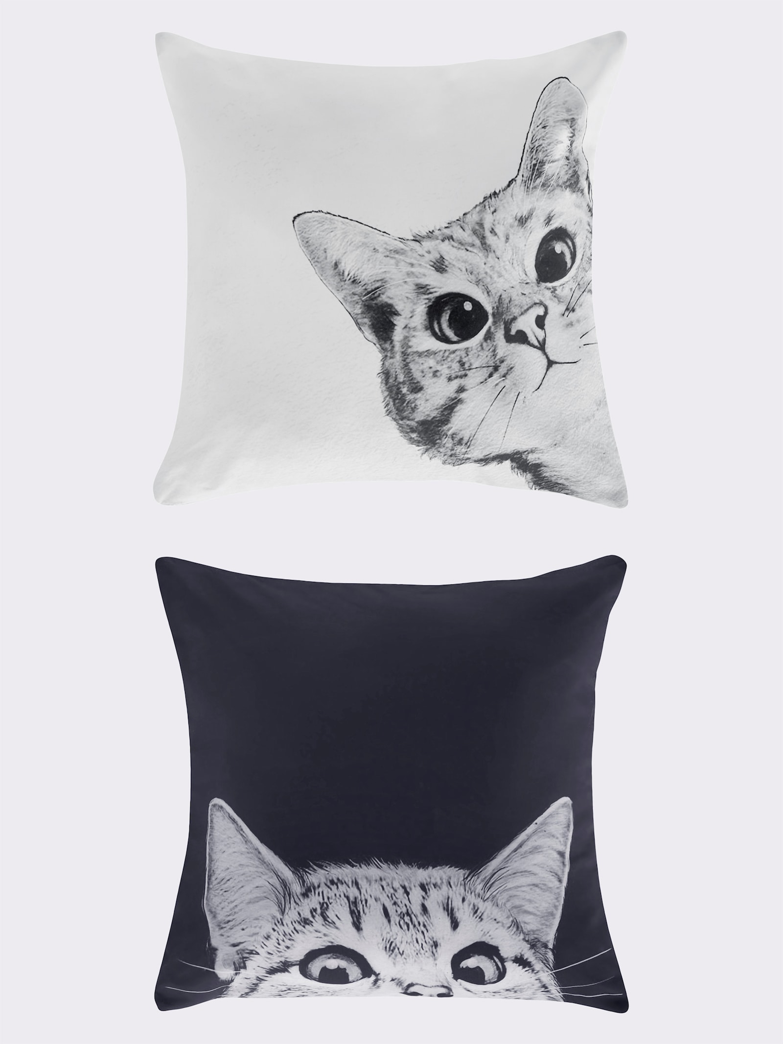 heine home Kissen - schwarz-weiß