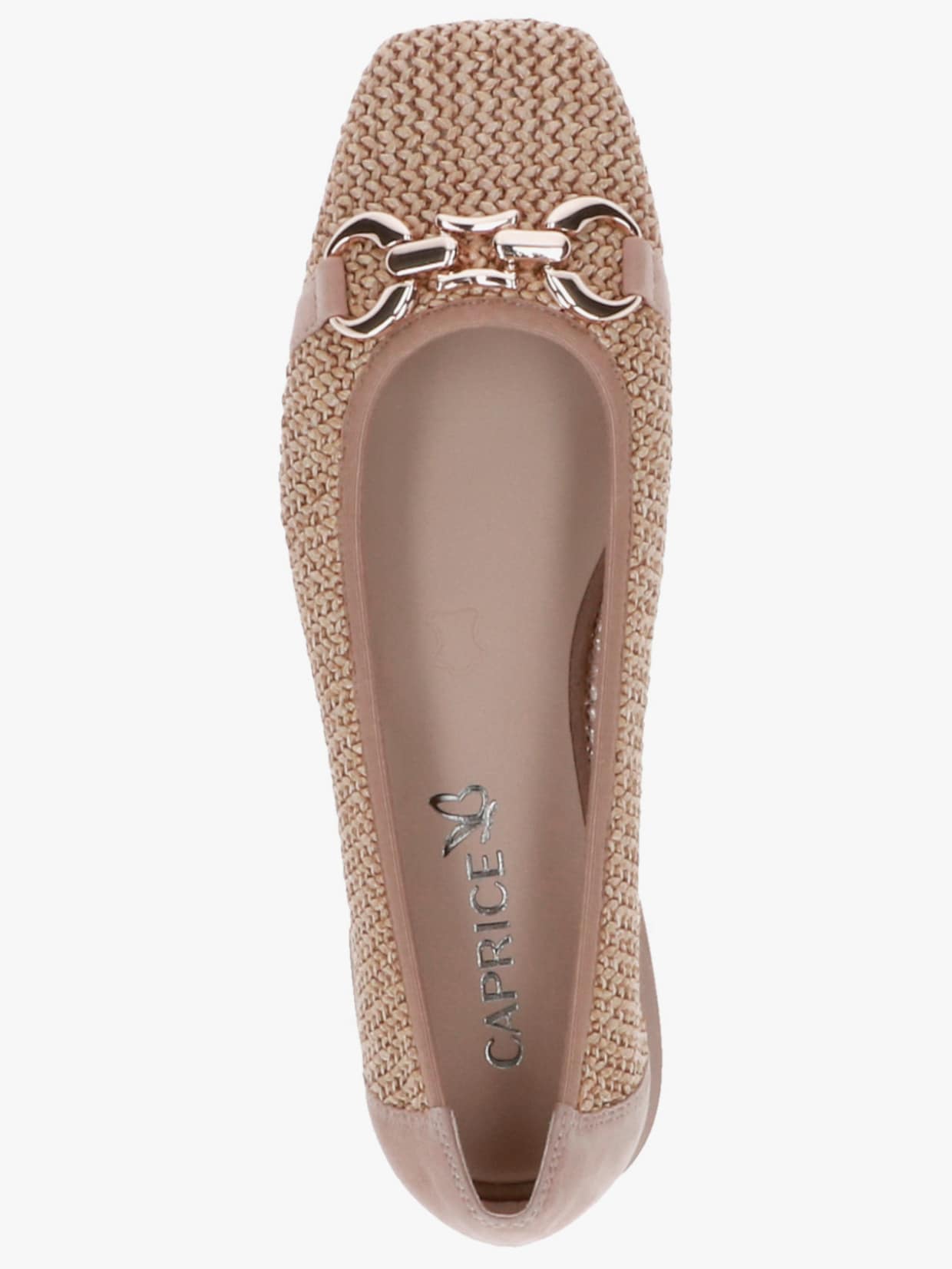 Caprice Ballerina mit Zierspange - camel