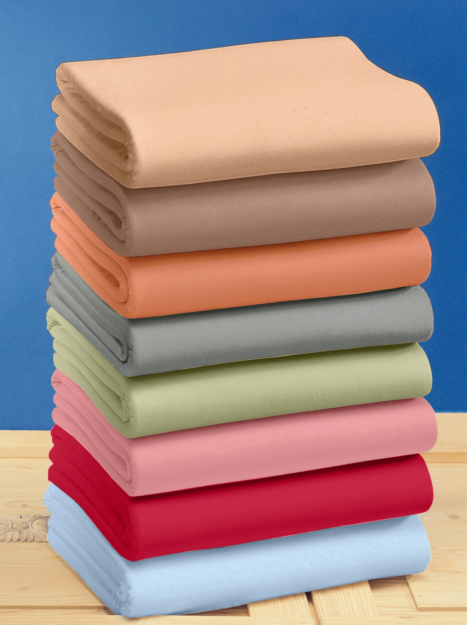 wäschepur Spannbetttuch - rot