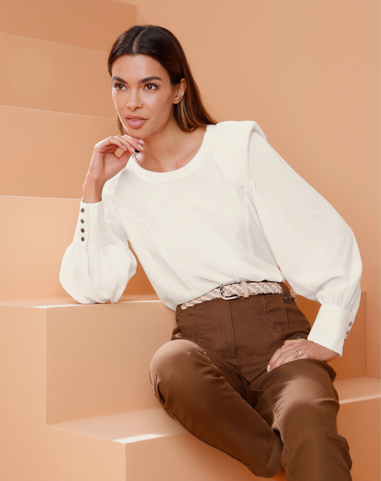 heine Bluse - ecru