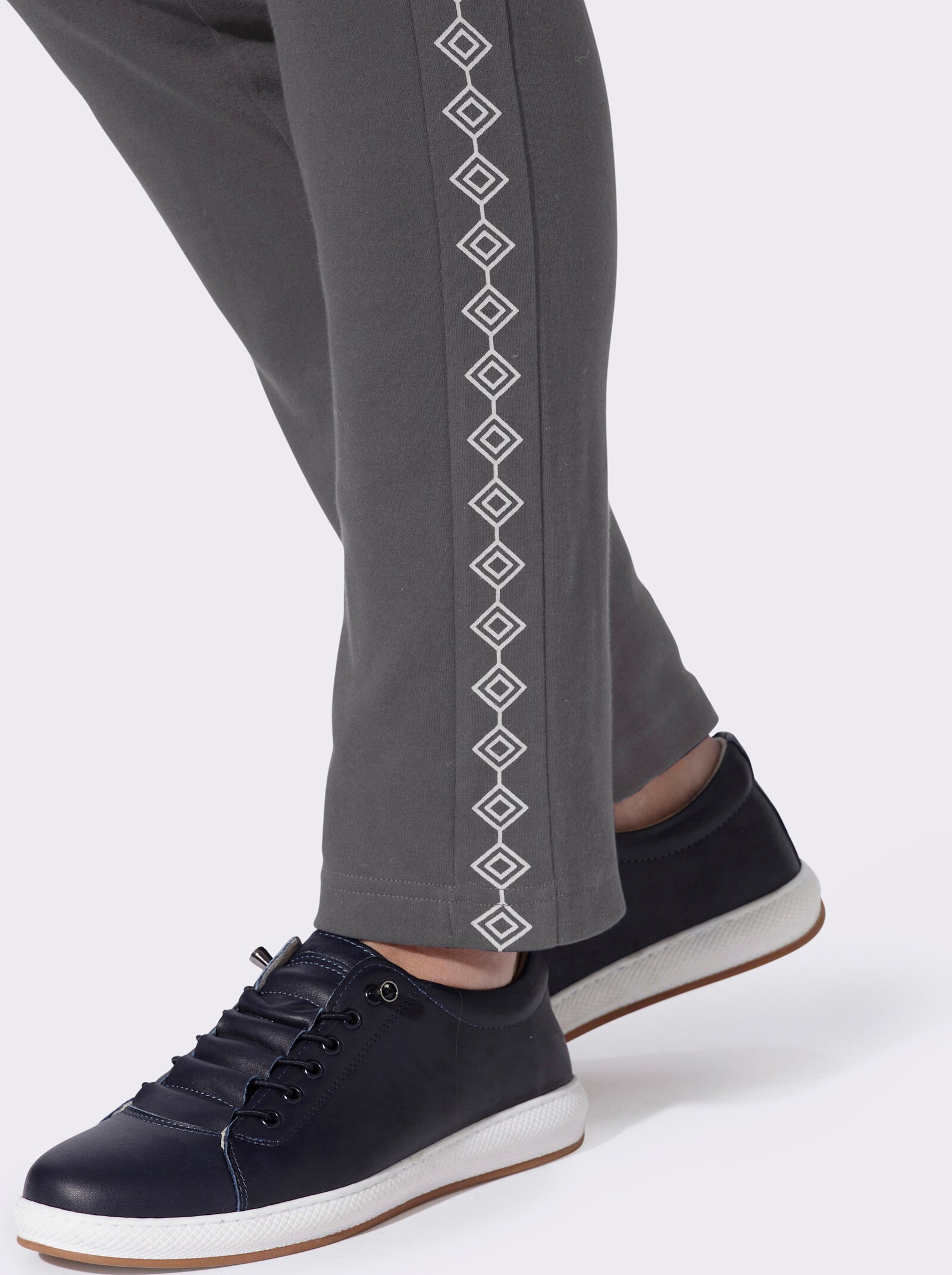  Jerseyhose mit figurfreundlichen Einsätzen - anthrazit