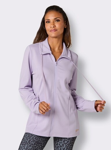 Catamaran Sports Sportjacke mit Folienprint hinten - flieder