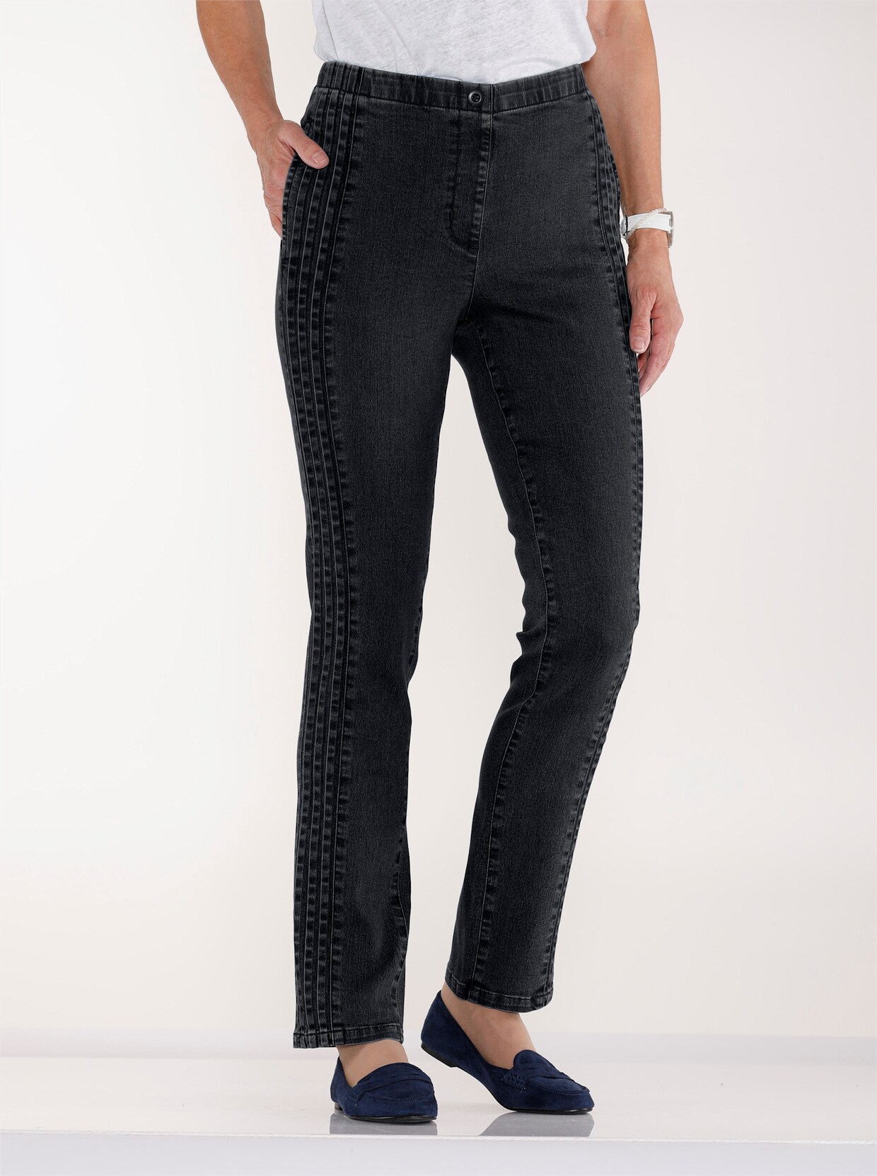 Jeans - black denim