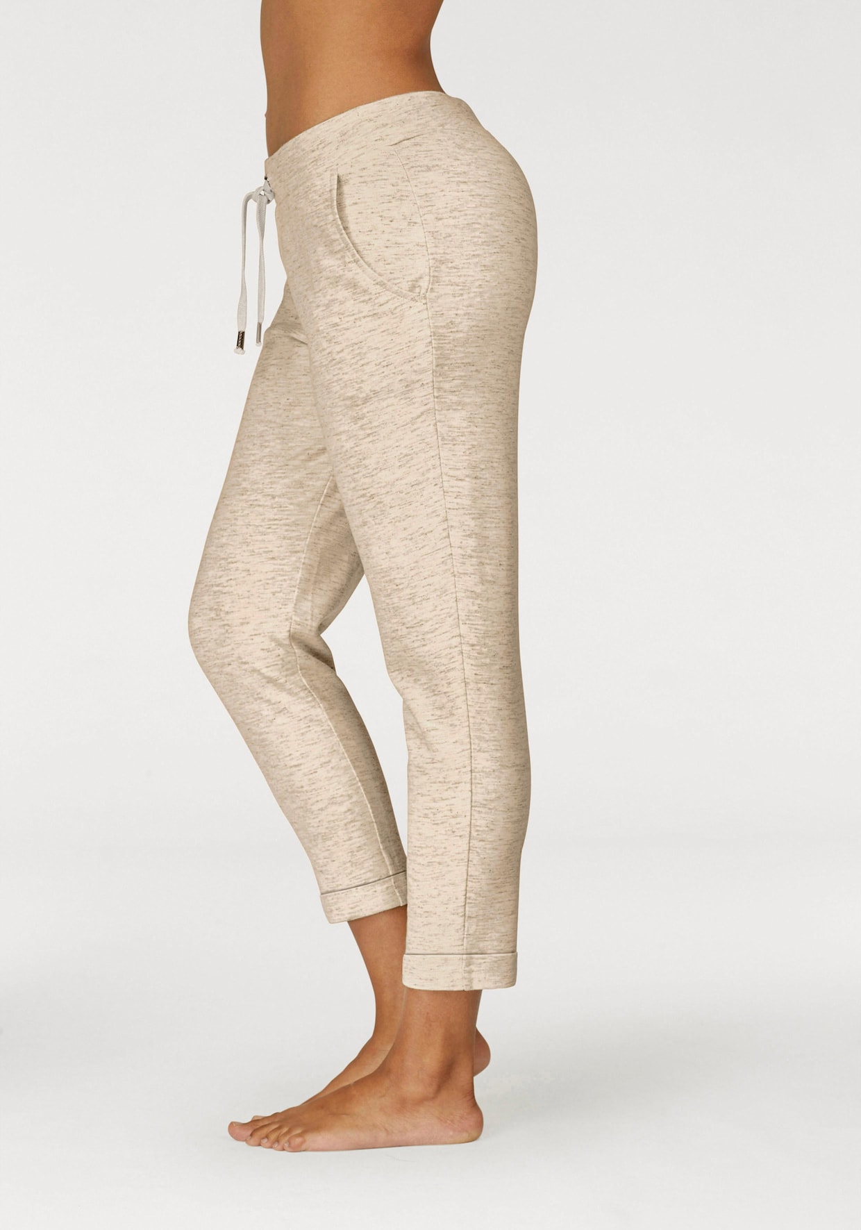 LASCANA Relaxbroek - beige gemêleerd