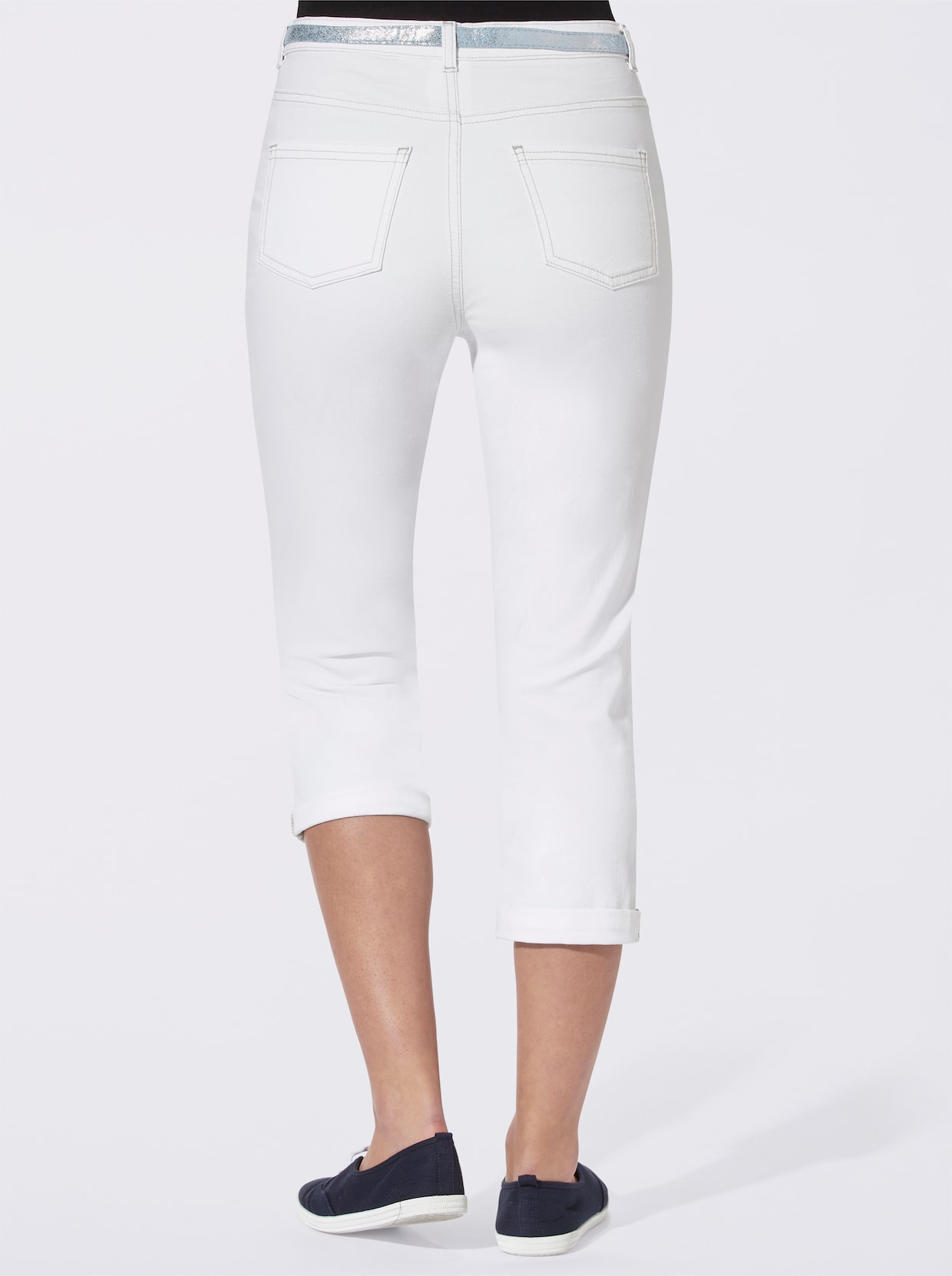 Capri džínsy - biela