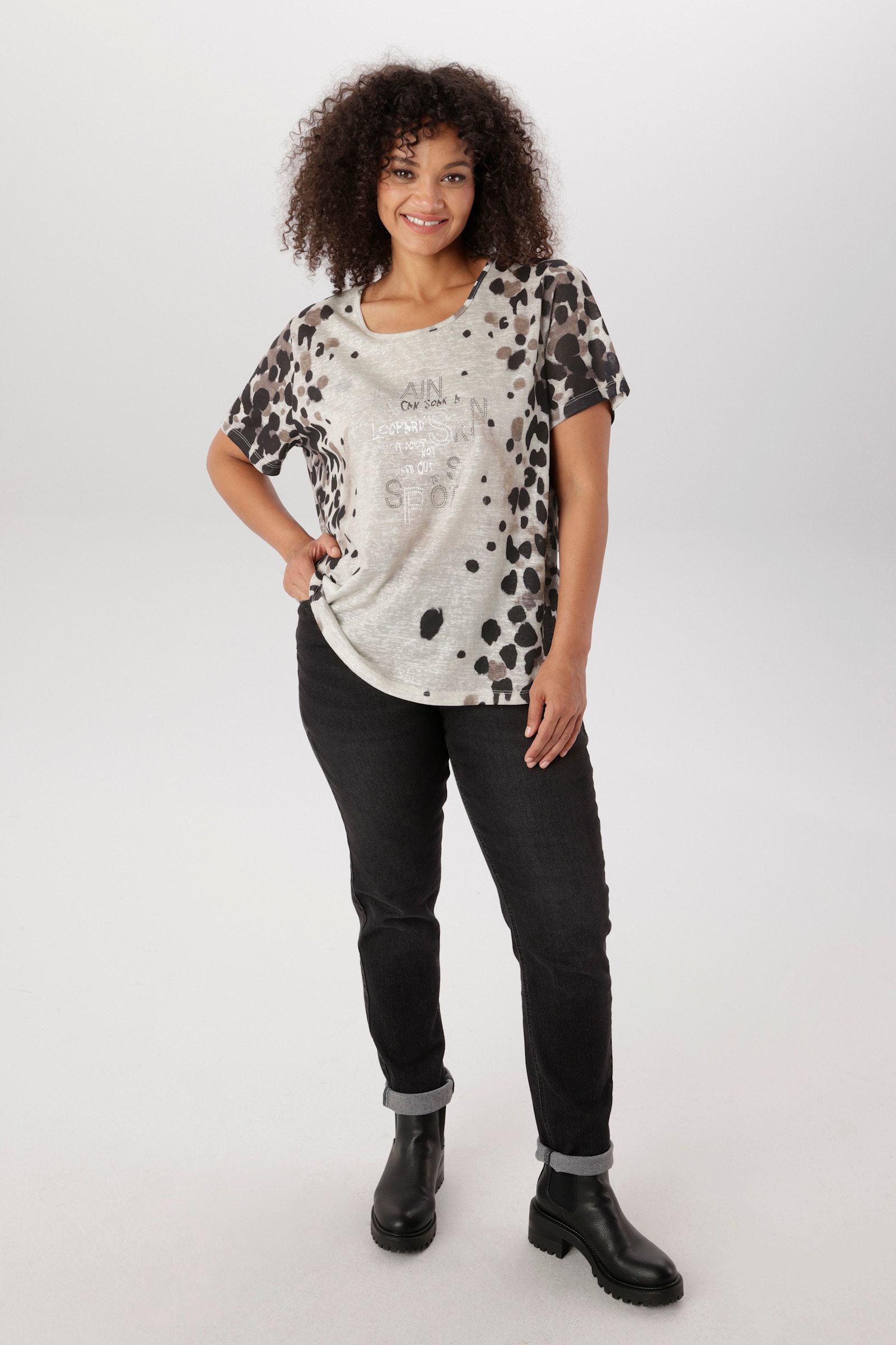 Aniston PLUS T-Shirt - natur-bedruckt