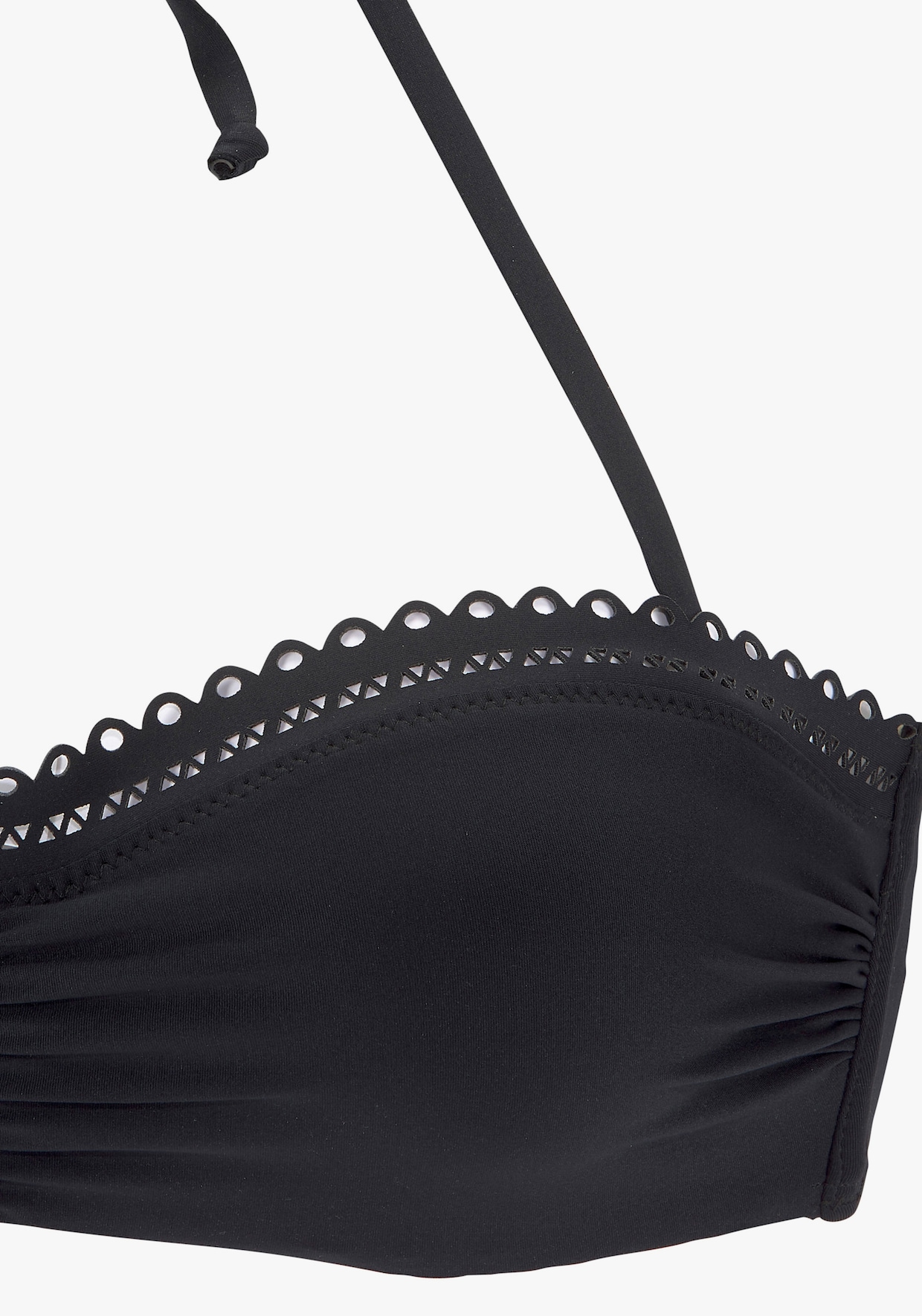 s.Oliver haut de bikini bandeau à armatures - noir