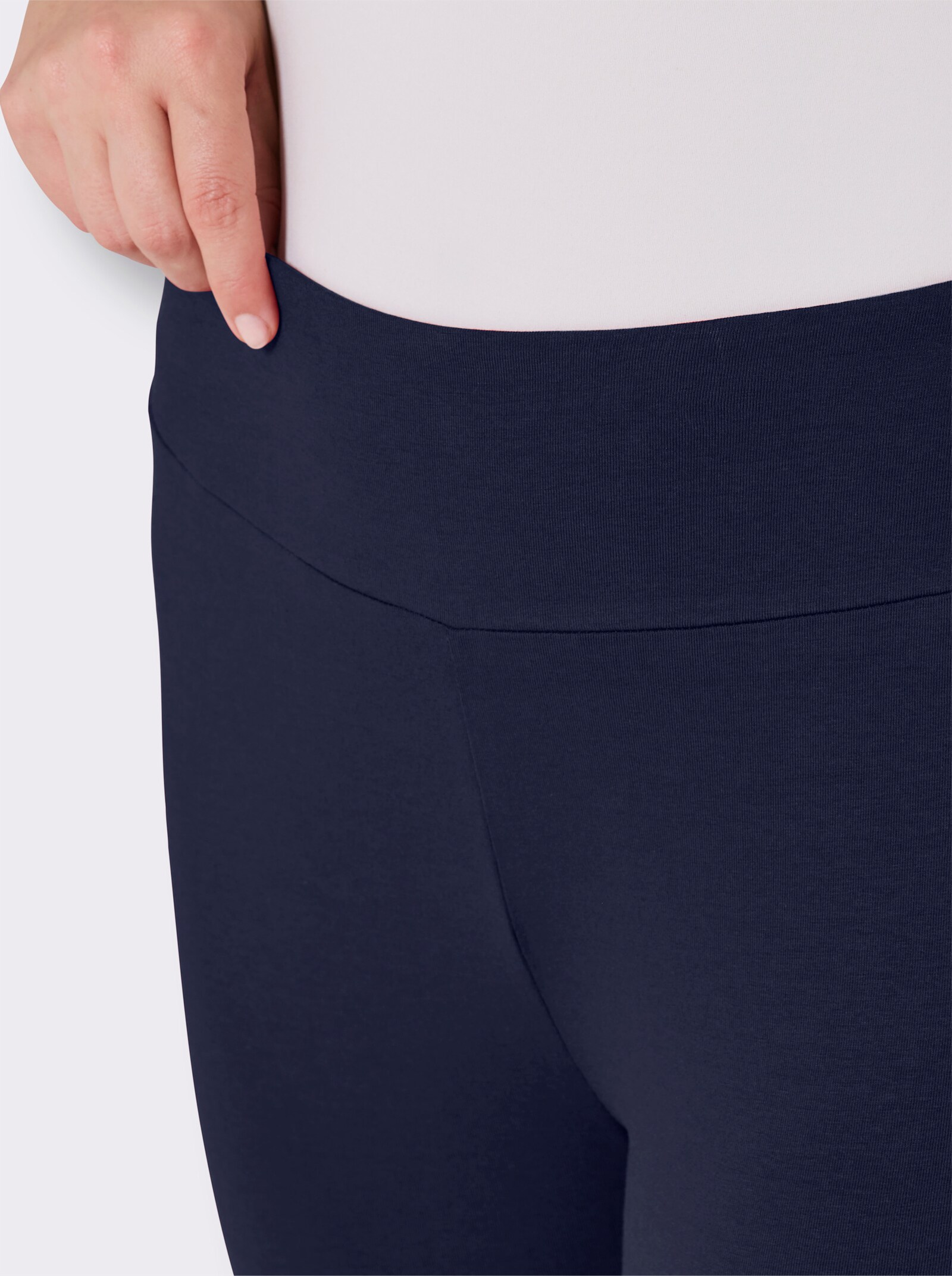 feel good Dehnbund-Hose mit Stretch - marine