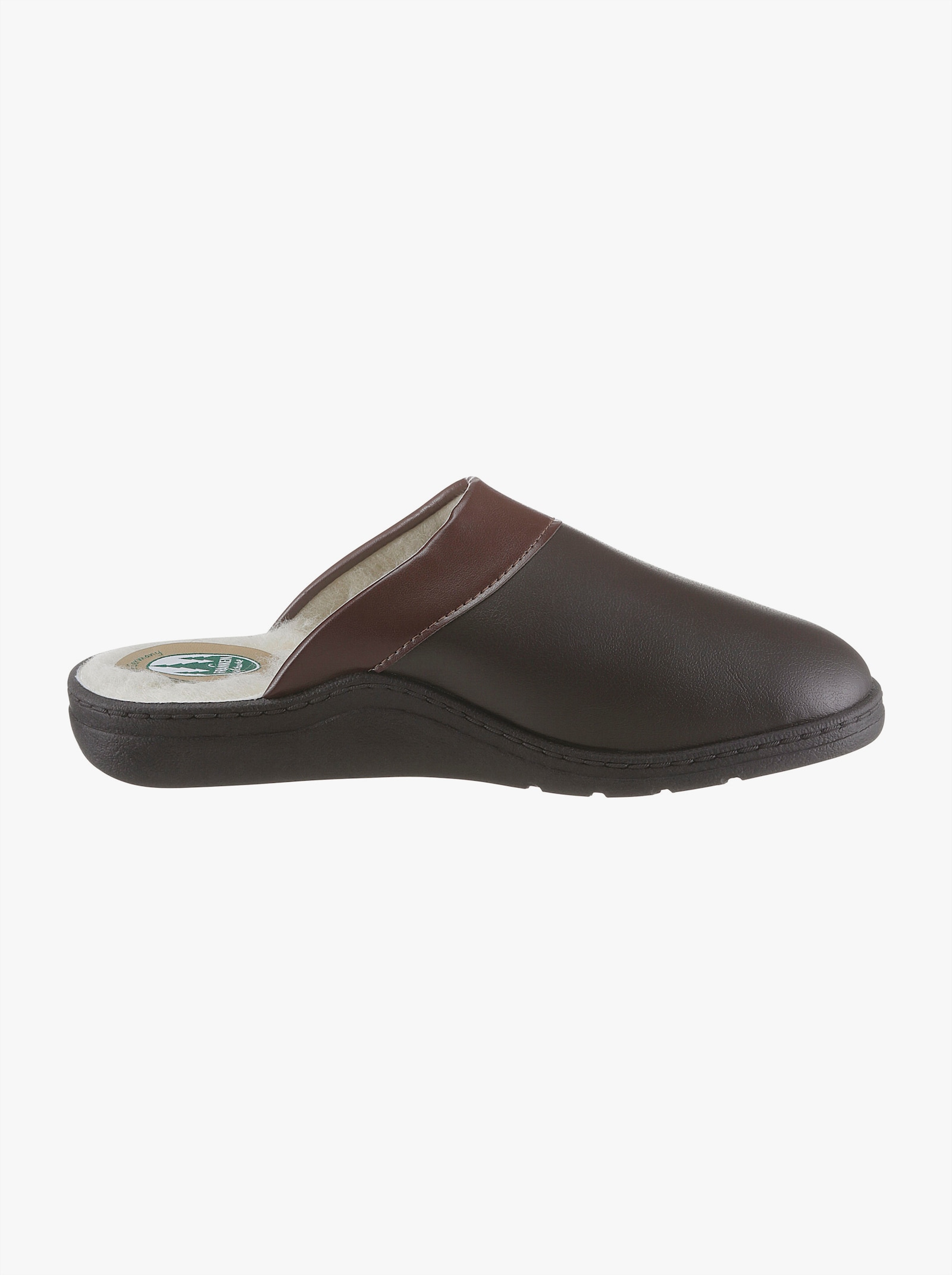 Pantoffel aus Leder - braun