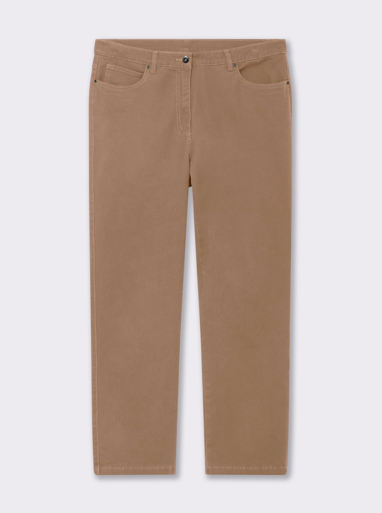 5-Pocket-Jeans mit Stretch-Anteil - camel