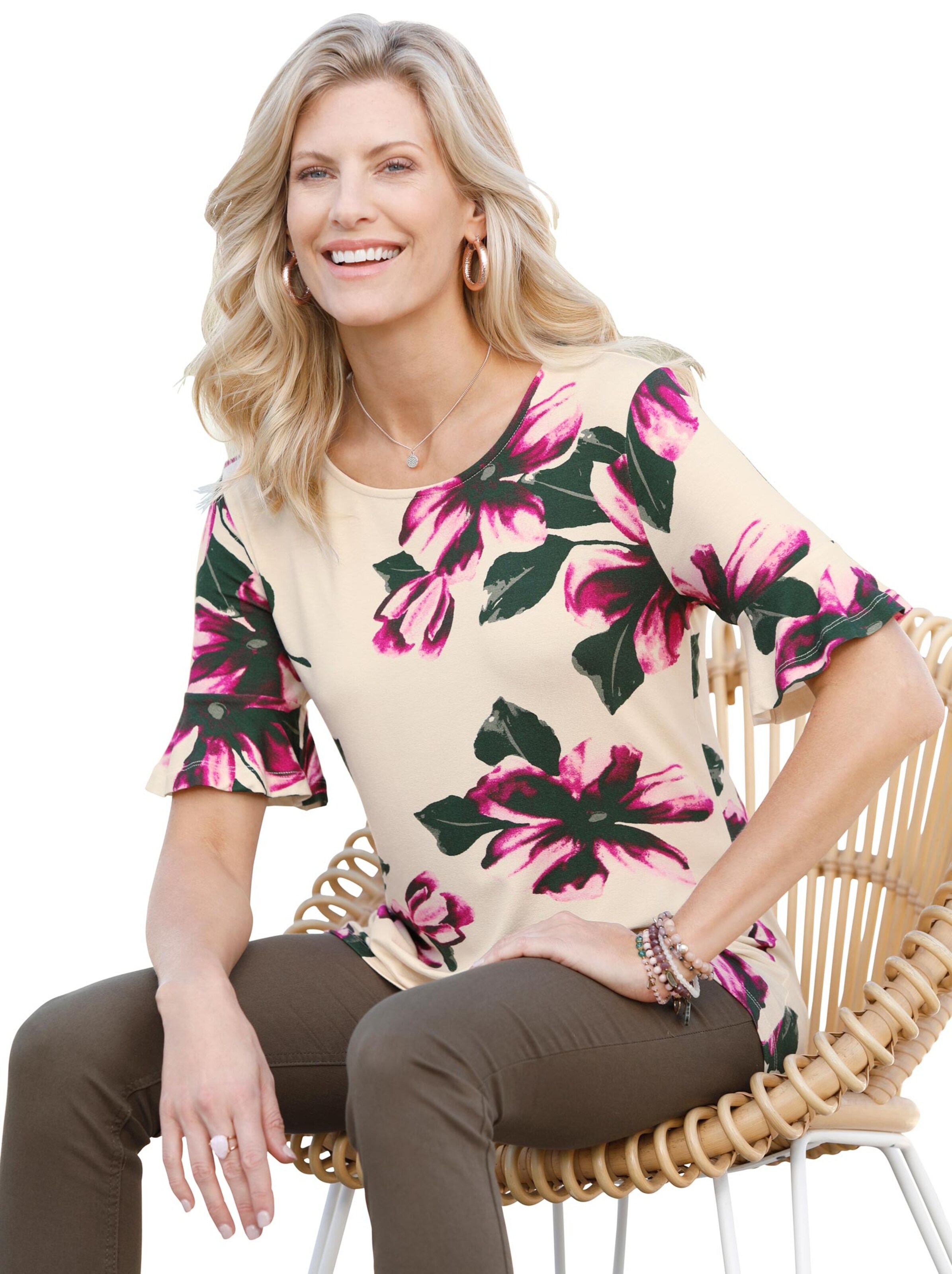 Shirt - ecru-bedruckt