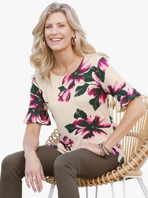 Shirt - ecru-bedruckt