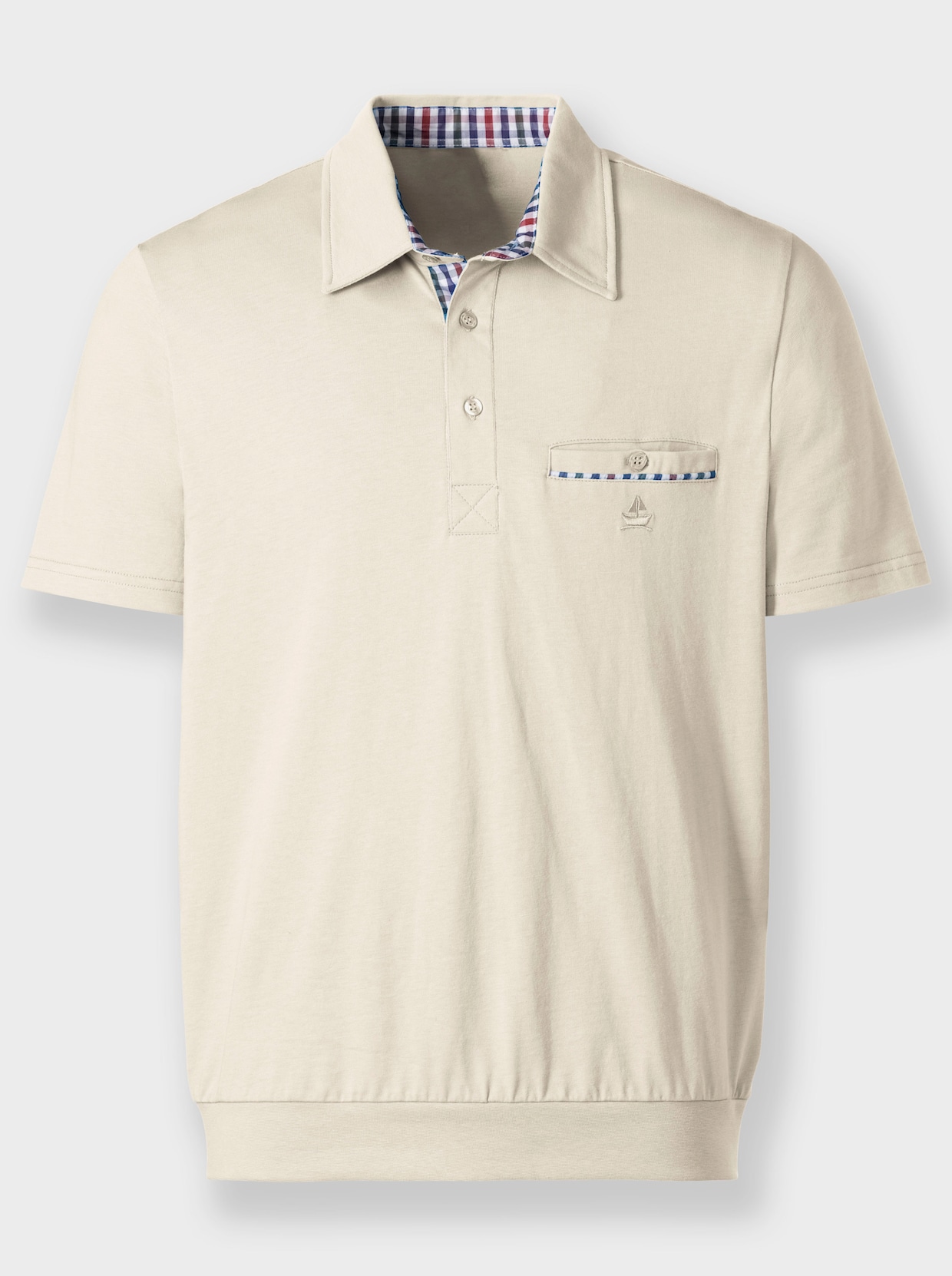 Marco Donati Kurzarm-Shirt - stein