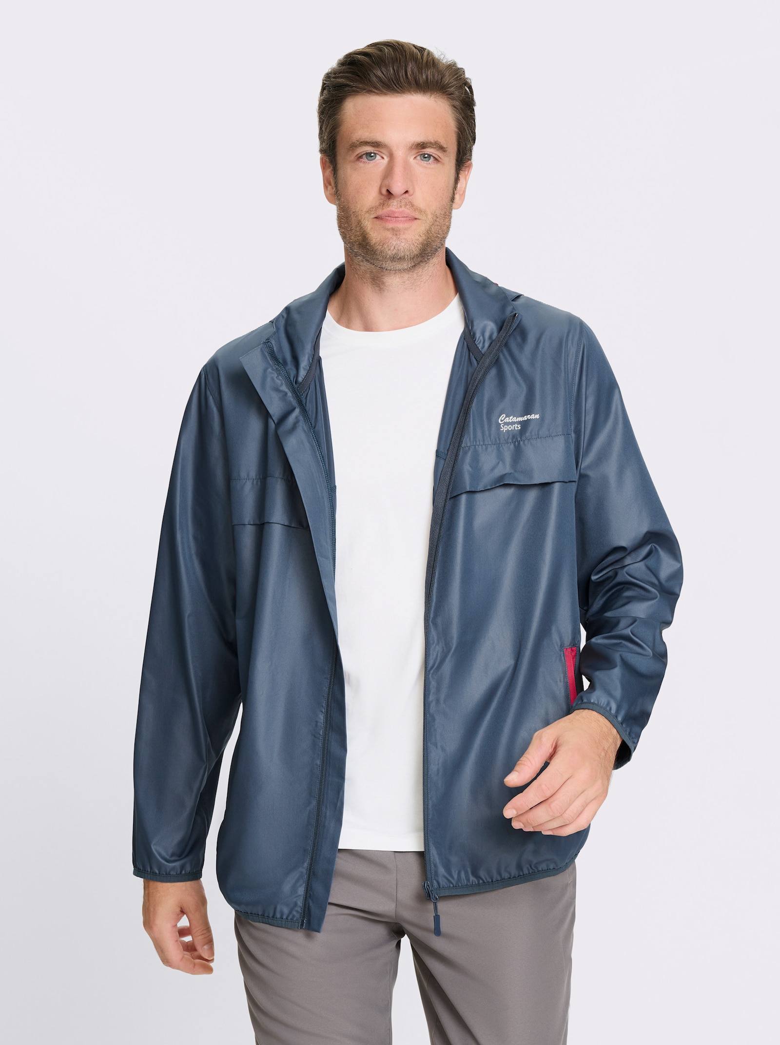 Catamaran Sports Funktionsjacke mit Belüftungsschlitzen hinten - dunkelblau