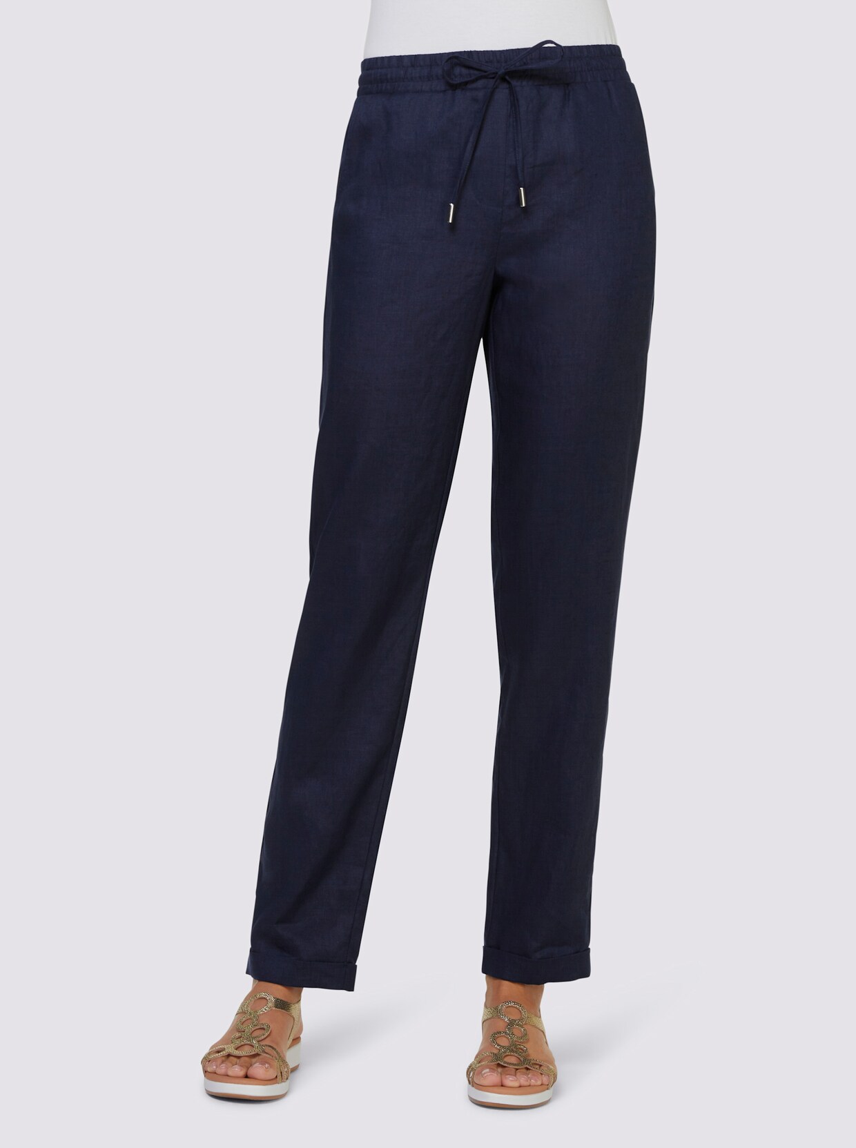 heine Leinenhose - marine