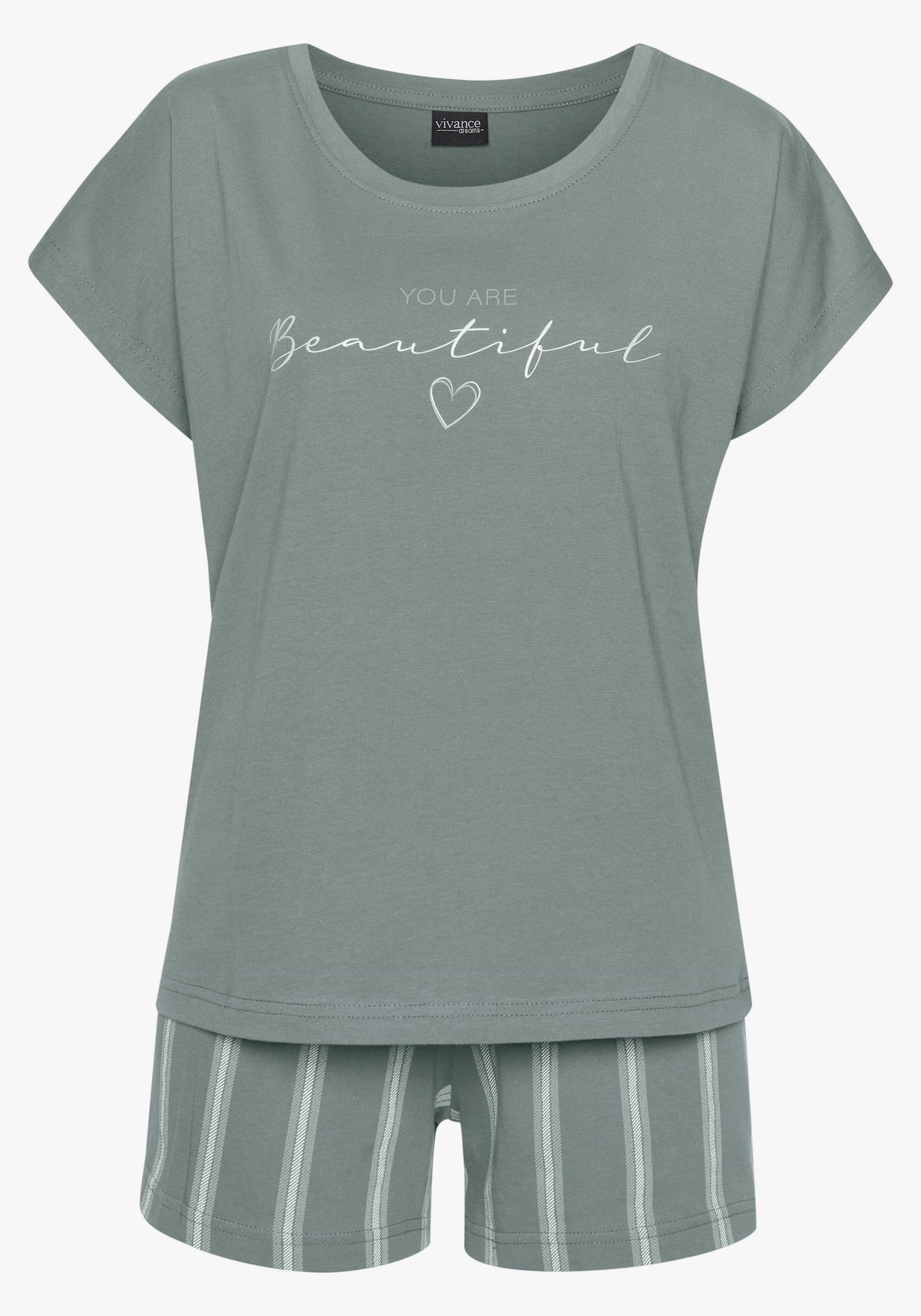 Vivance Dreams Shorty - grün gestreift