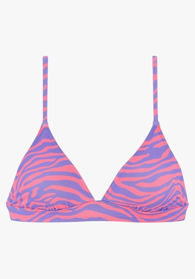 Venice Beach Haut de bikini triangle - violet-corail