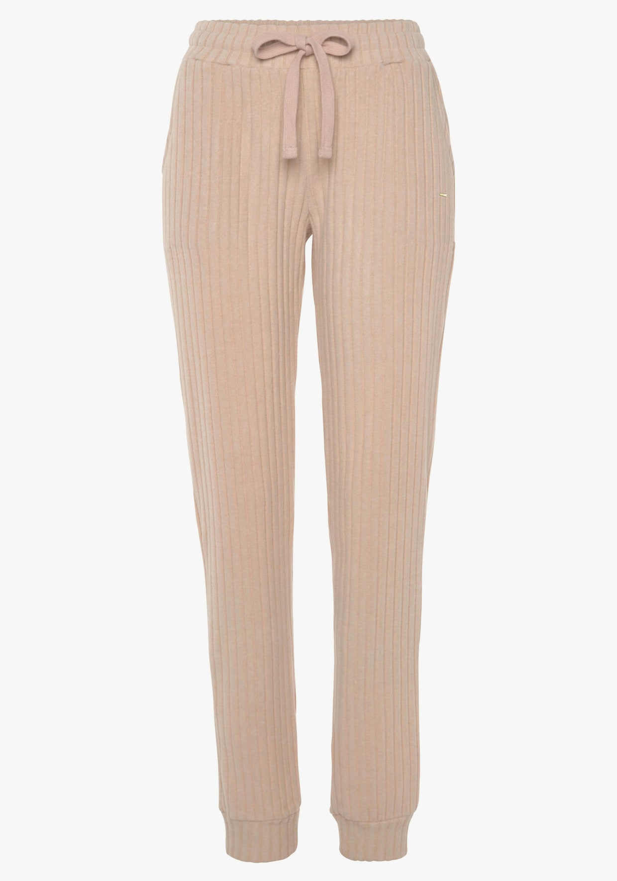 LASCANA Homewearhose - sand-meliert