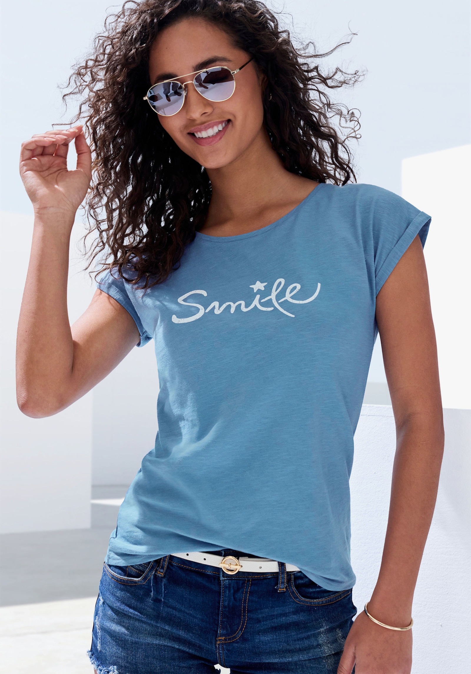 Beachtime T-Shirt - himmelblau