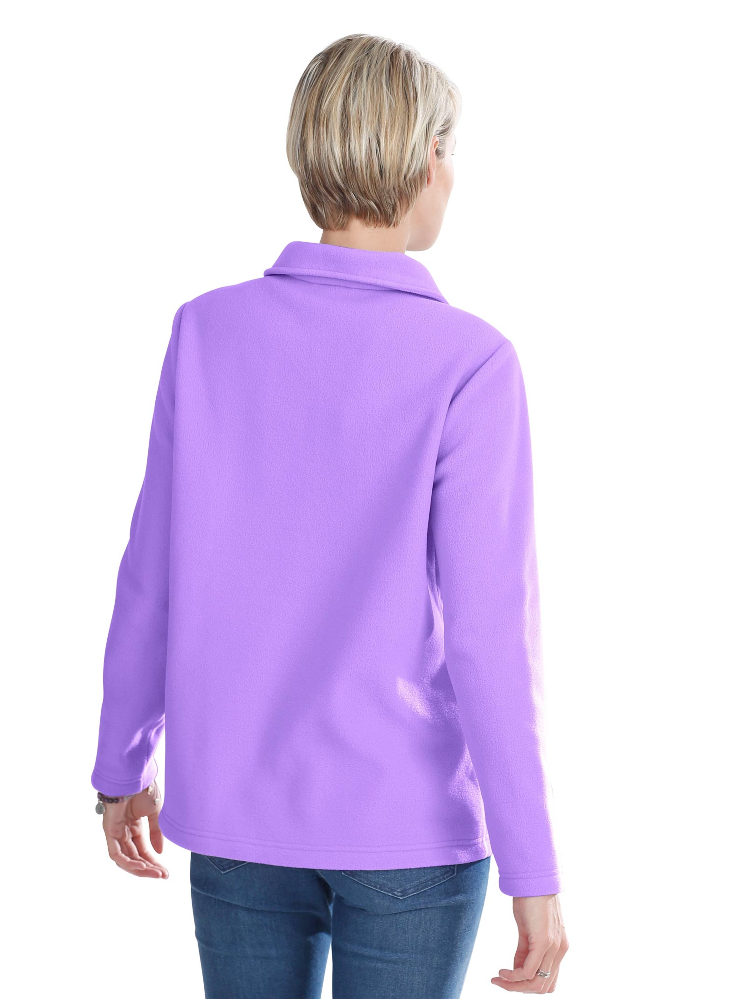 Fleece-Shirt - flieder