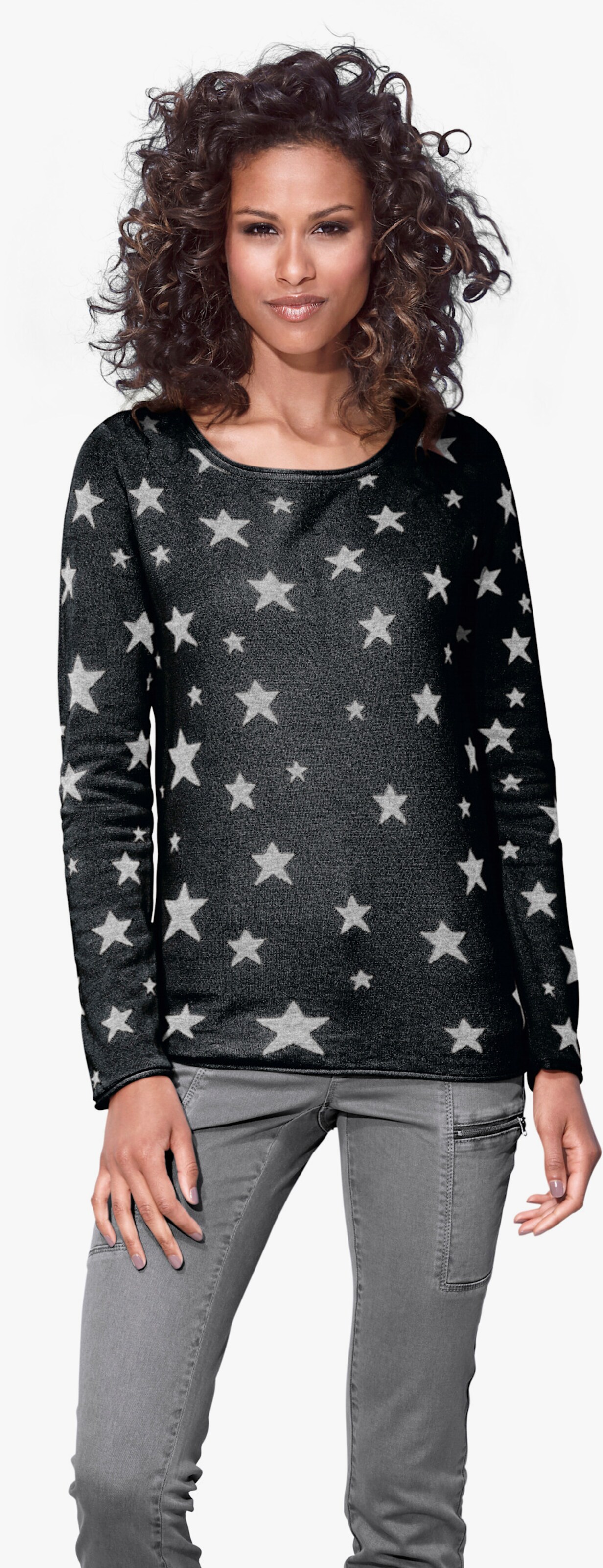 heine Pull en tricot fin - noir