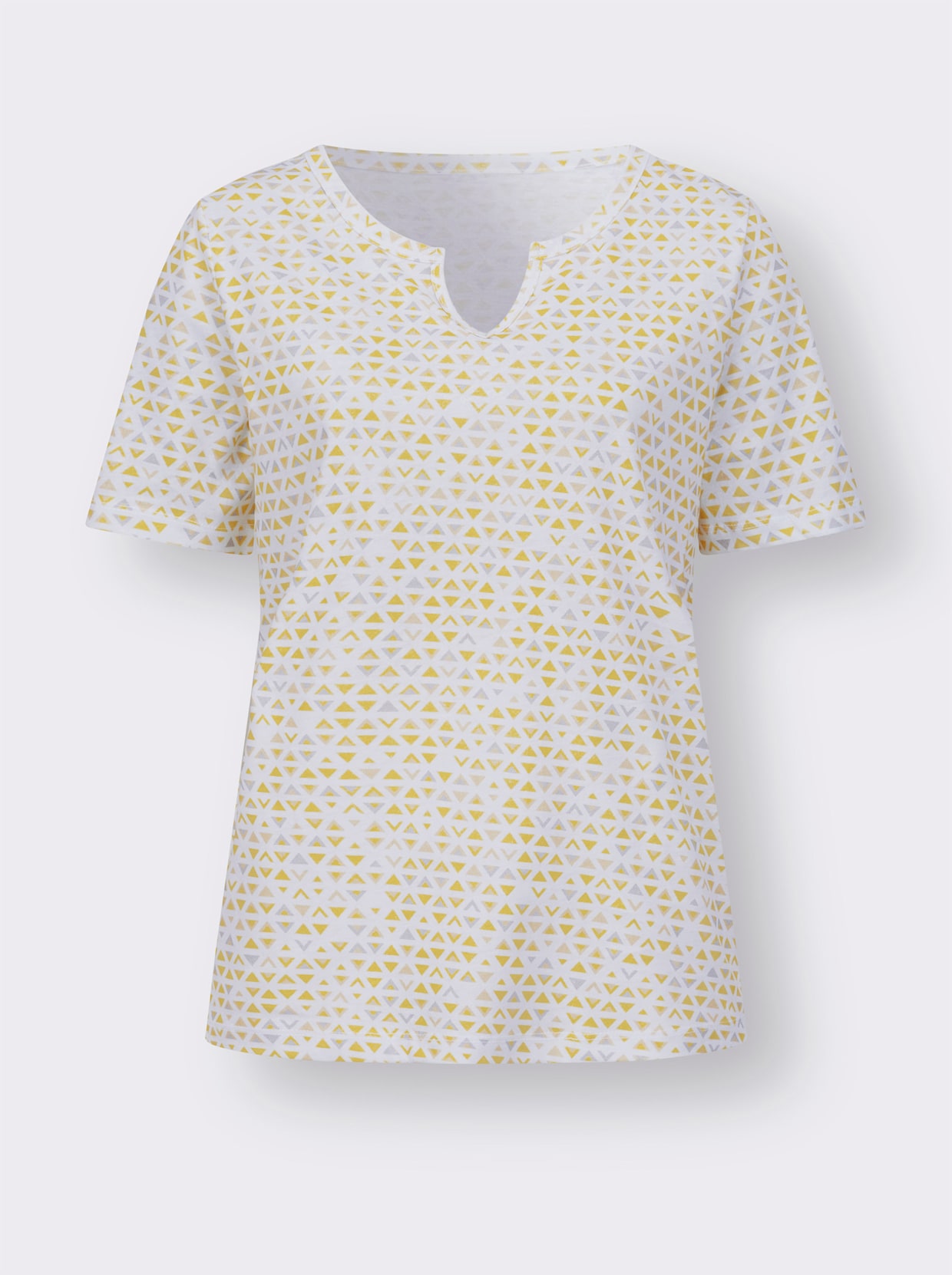 Shirt met korte mouwen - citroen/vanille bedrukt