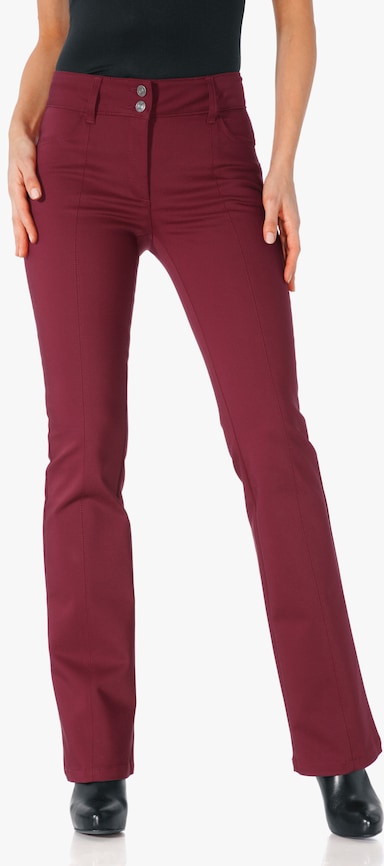 heine Bootcut broek - bordeaux