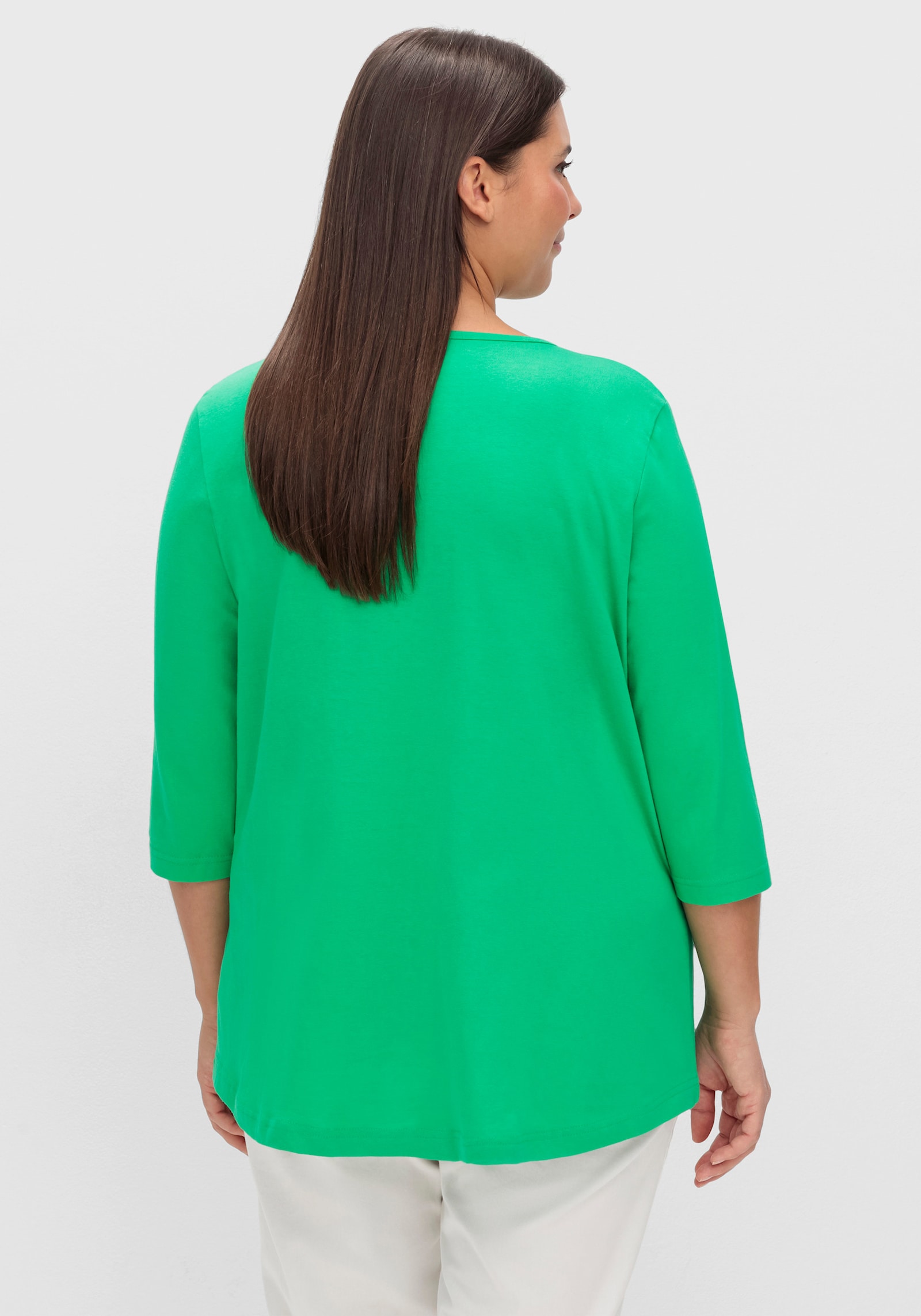 Longshirt in der 2-Stück-Packung - grasgrün + marine