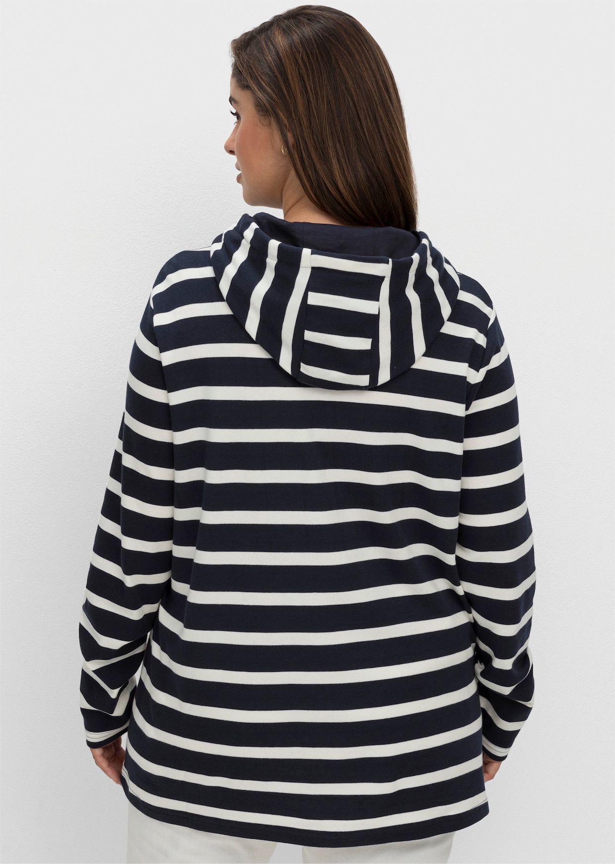 sheego Ringelshirt - nachtblau-gestreift