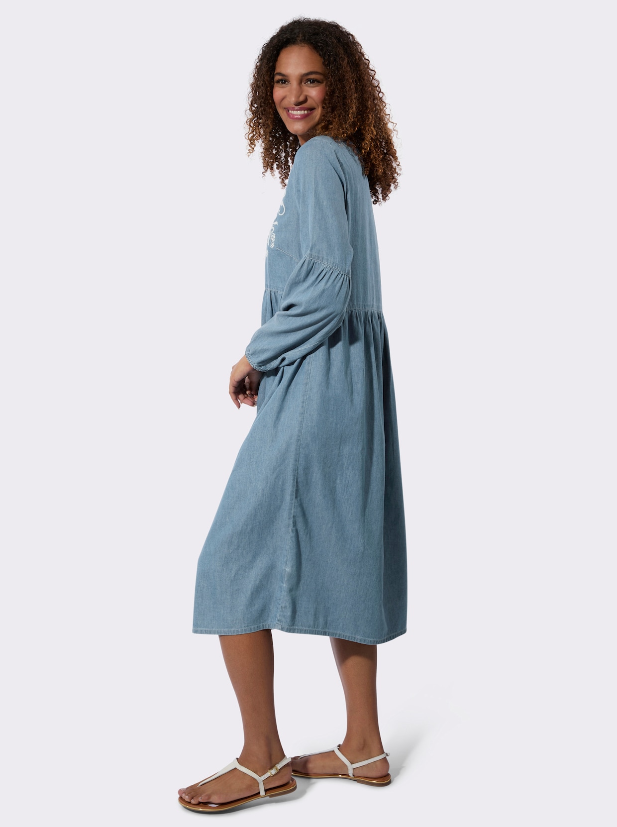 Jeanskleid - blue-bleached