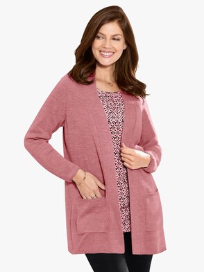 Strickjacke - rosenholz