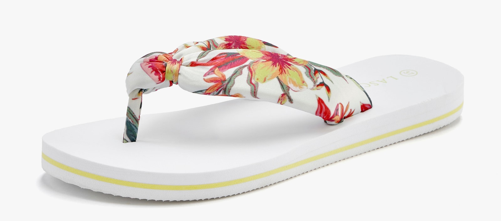 LASCANA Badezehentrenner - weiß geblümt